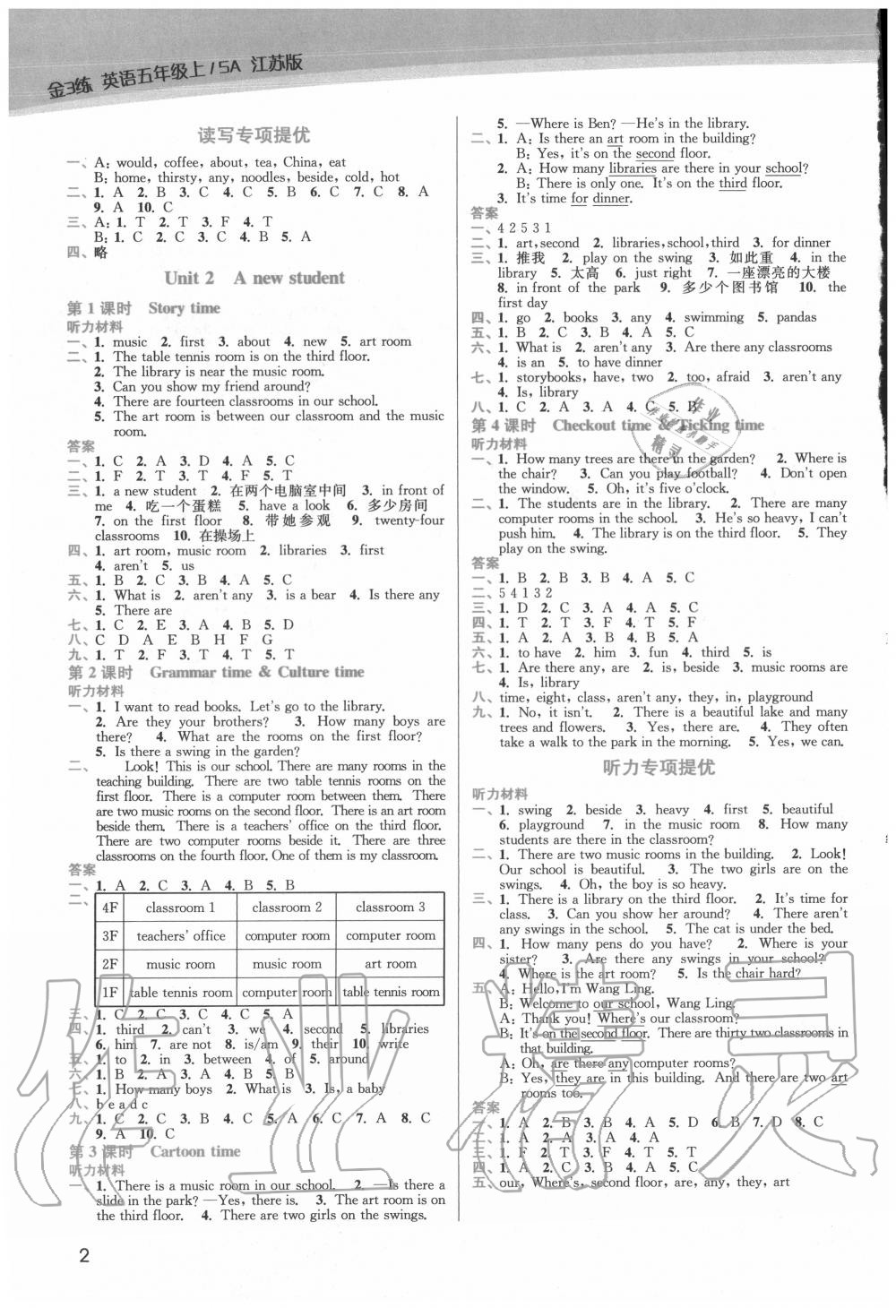 2020年金3練五年級(jí)英語(yǔ)上冊(cè)江蘇版 第2頁(yè)