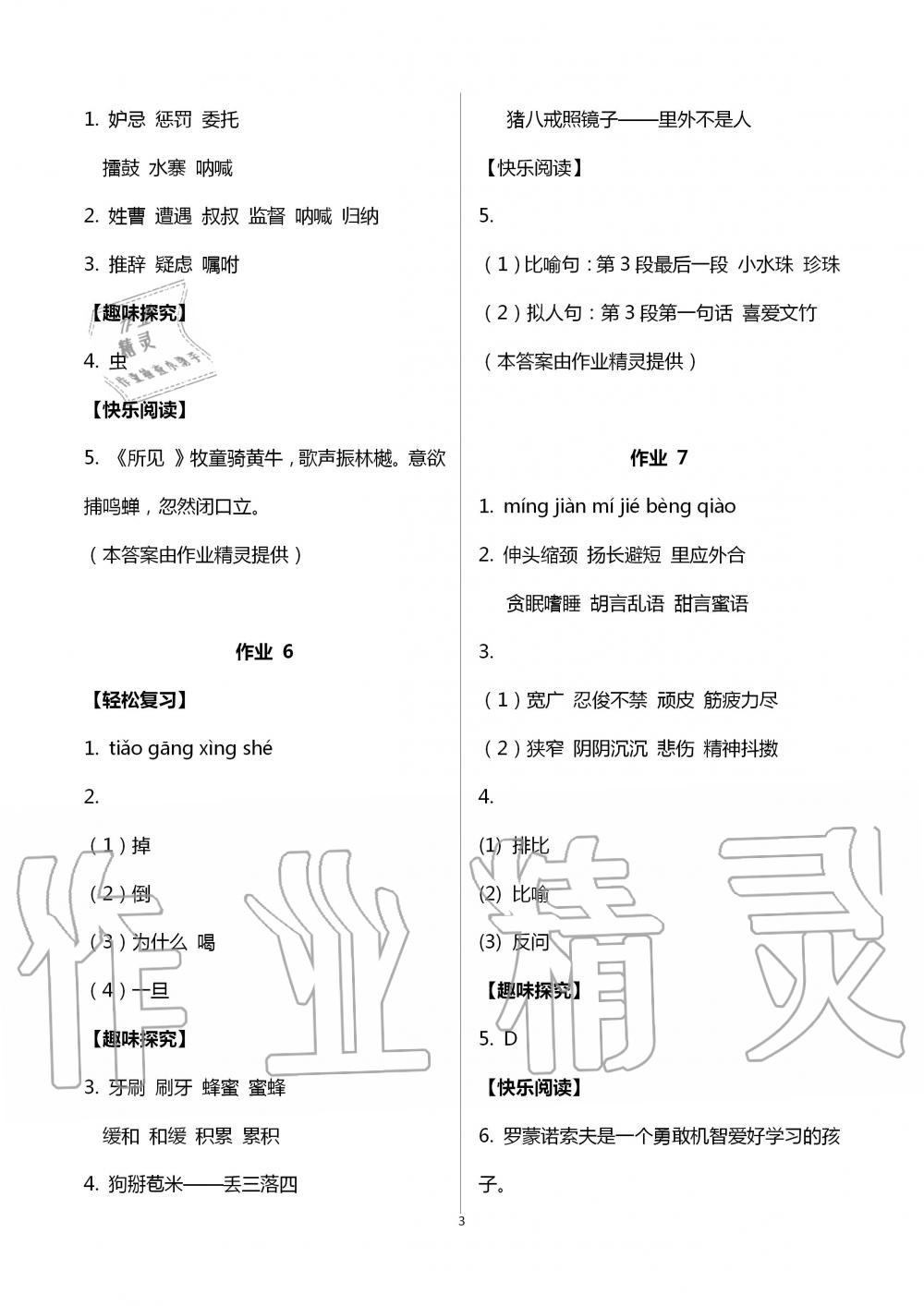 2020年智趣夏令營基礎與閱讀五年級通用版 第3頁