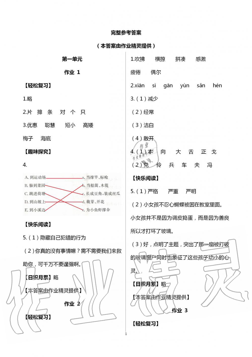 2020年智趣夏令營(yíng)基礎(chǔ)與閱讀三年級(jí)通用版 第1頁(yè)