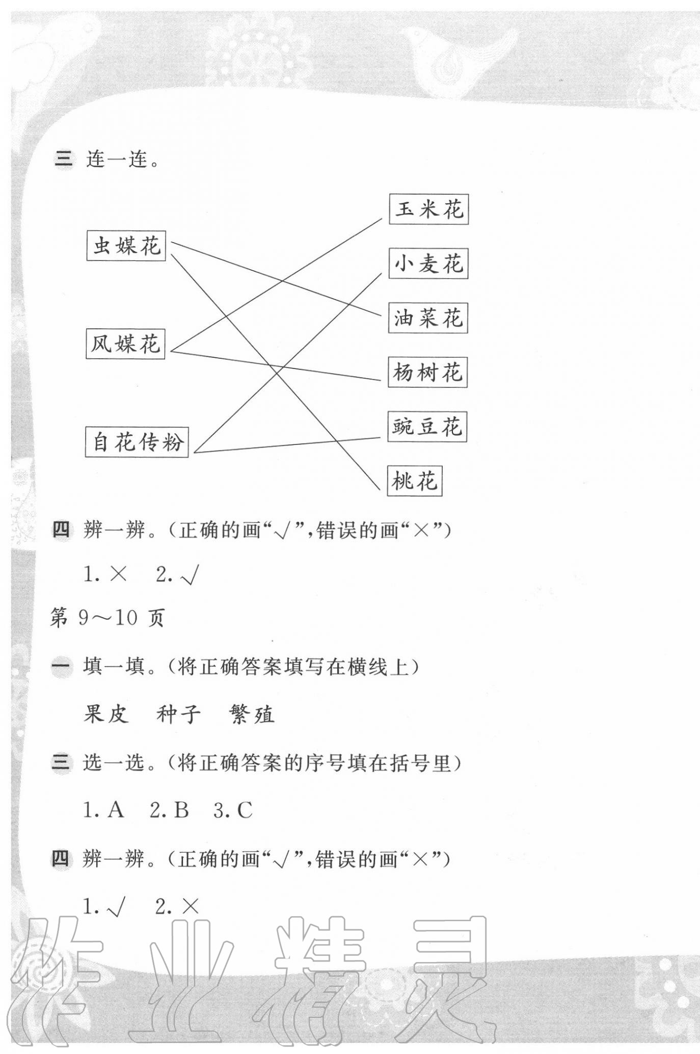 2020年暑假作業(yè)三年級(jí)科學(xué)蘇教版安徽少年兒童出版社 第5頁(yè)