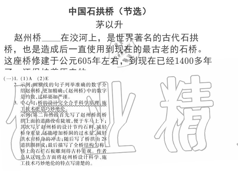 2020年世超金典育文樂園三年級下冊雙色版 參考答案第8頁