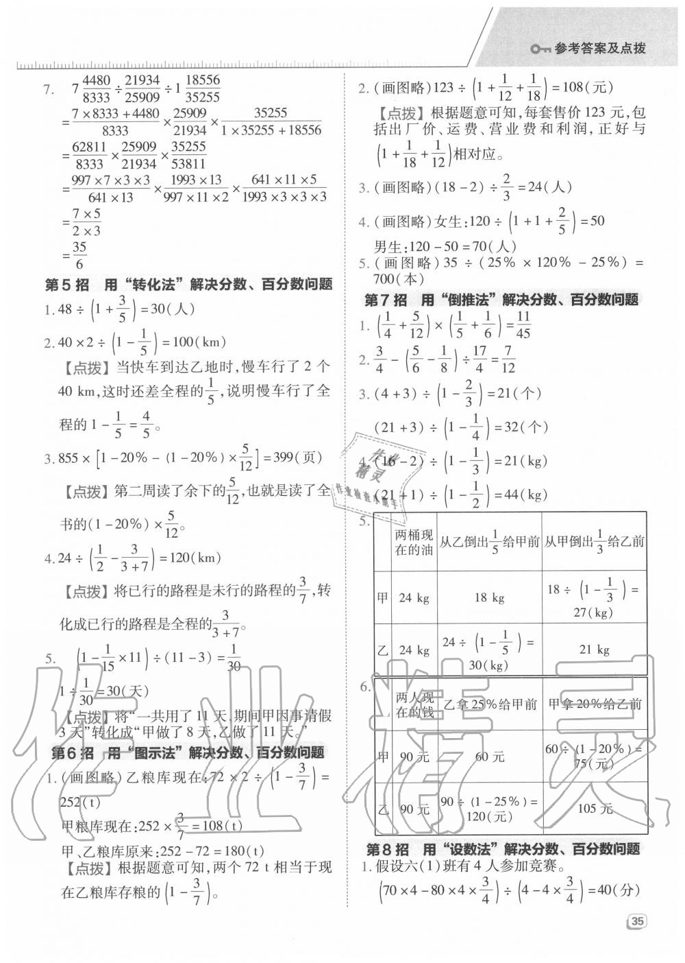 2020年綜合應(yīng)用創(chuàng)新題典中點(diǎn)六年級(jí)數(shù)學(xué)上冊(cè)蘇教版 參考答案第3頁(yè)