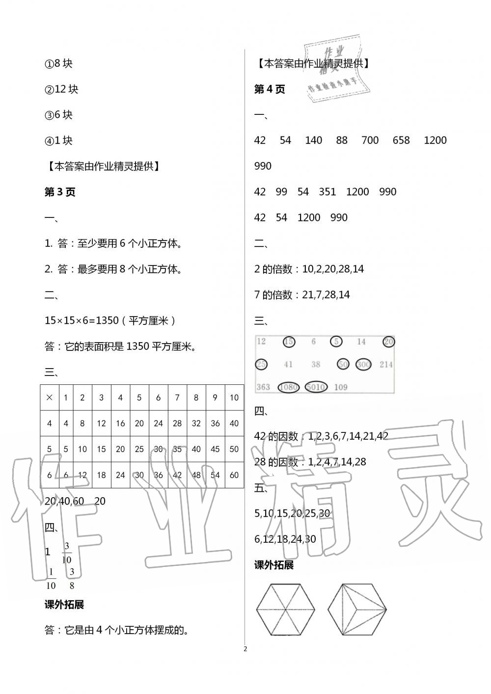 2020年一諾書業(yè)暑假作業(yè)快樂假期五年級數(shù)學人教版云南美術(shù)出版社 第2頁