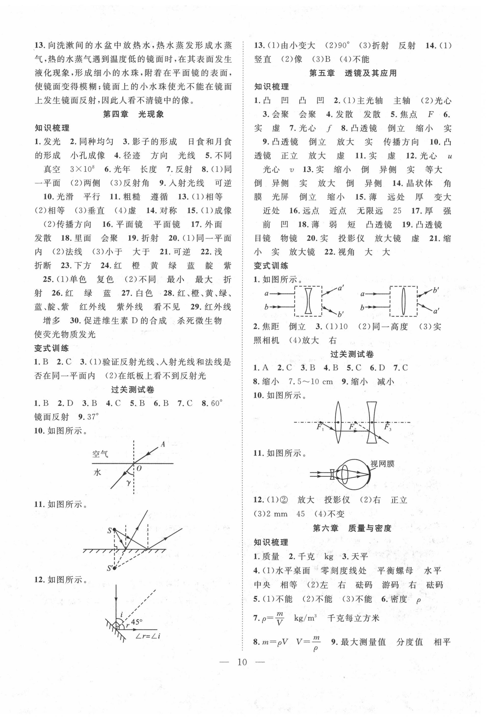 2020年新活力總動員暑假八年級物理人教版 第2頁