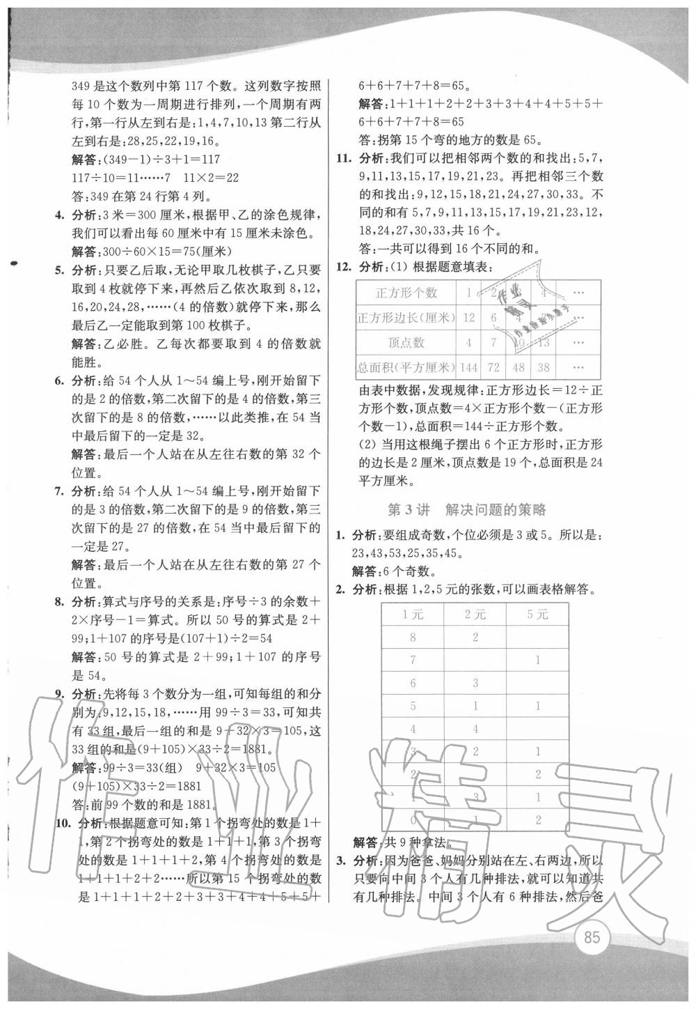 2020年小學(xué)奧數(shù)暑假拔高銜接15講五升六年級(jí) 參考答案第2頁(yè)
