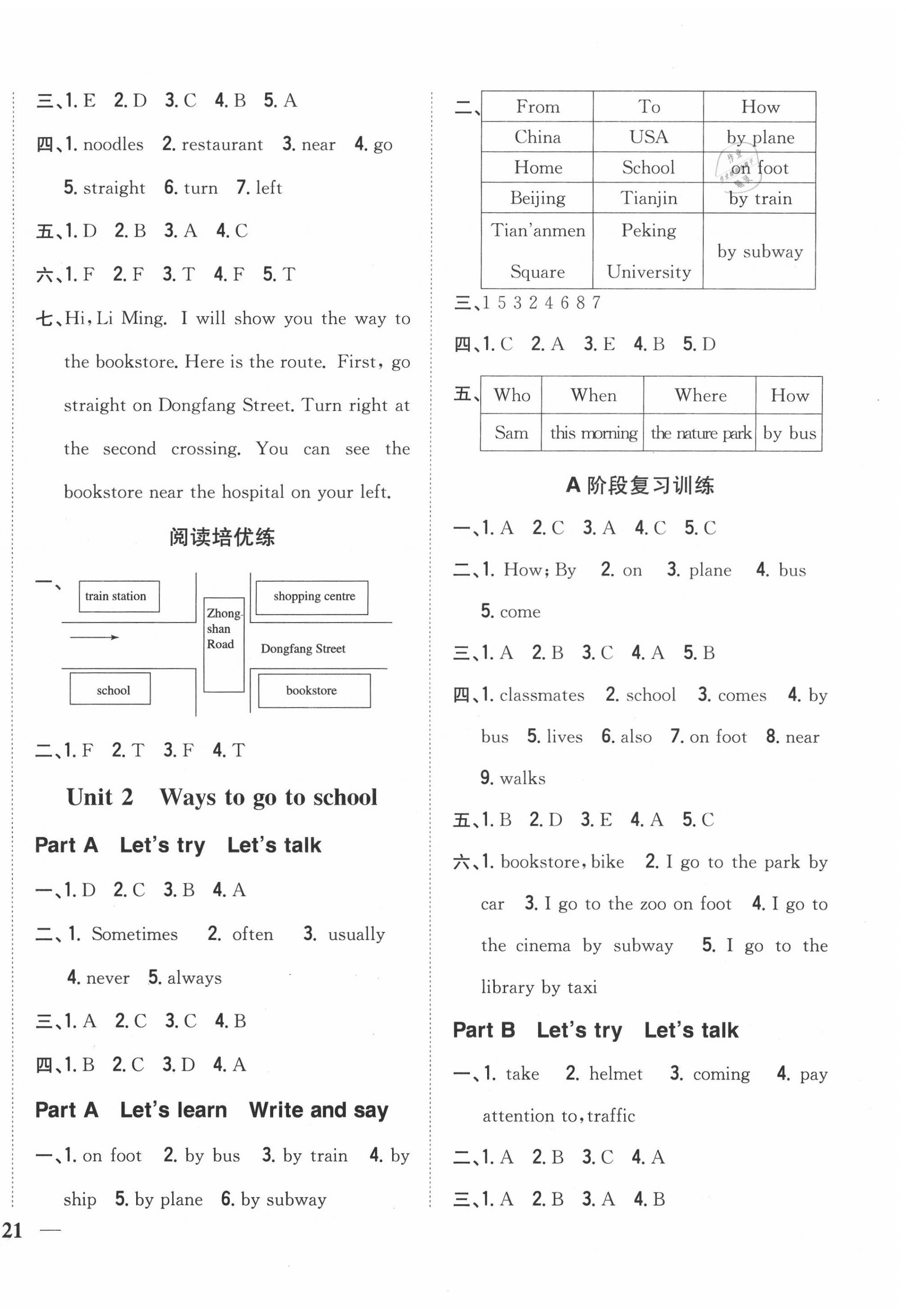 2020年全科王同步课时练习六年级英语上册人教PEP版 第2页