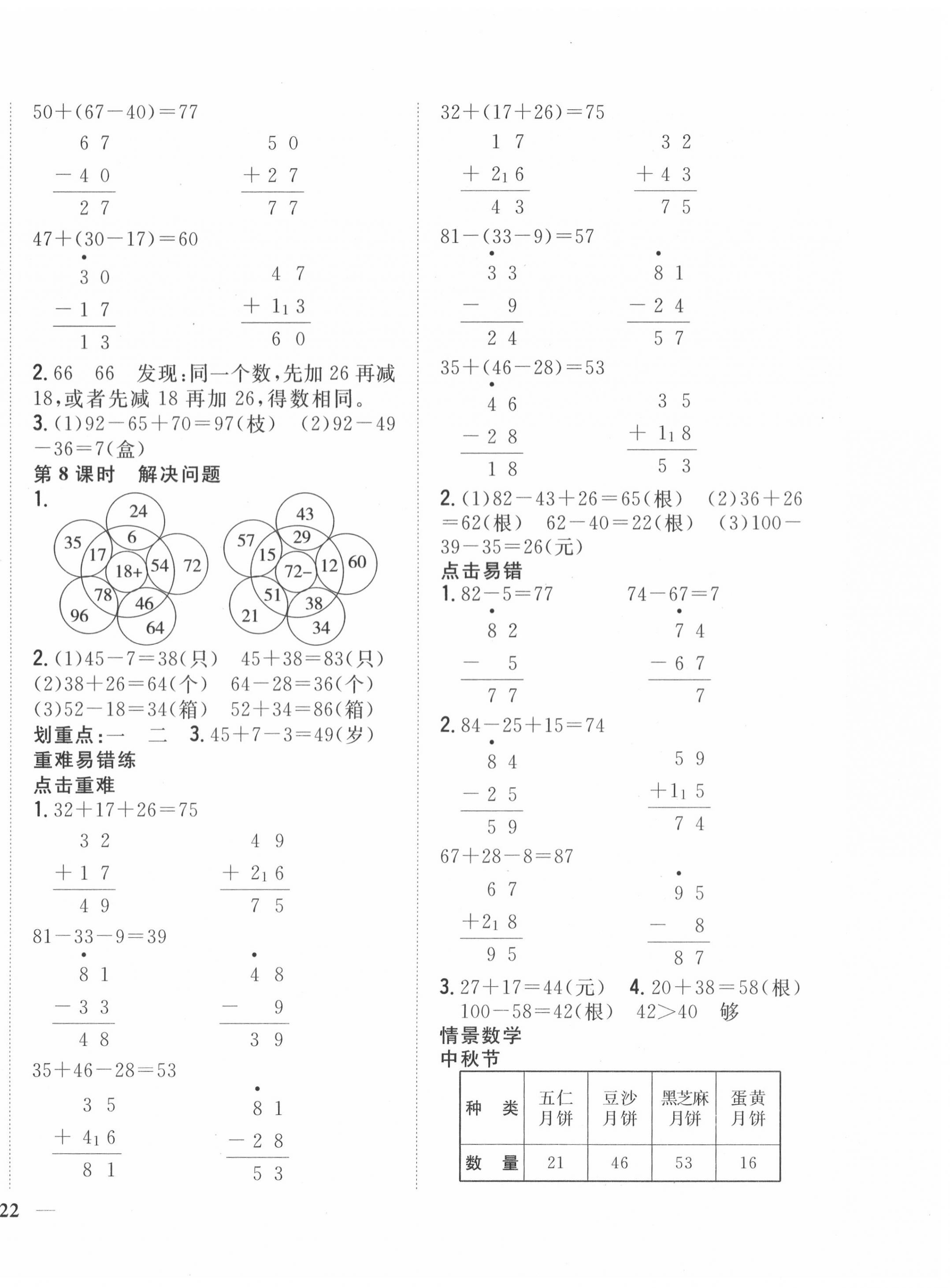 2020年全科王同步課時練習(xí)二年級數(shù)學(xué)上冊人教版 第4頁