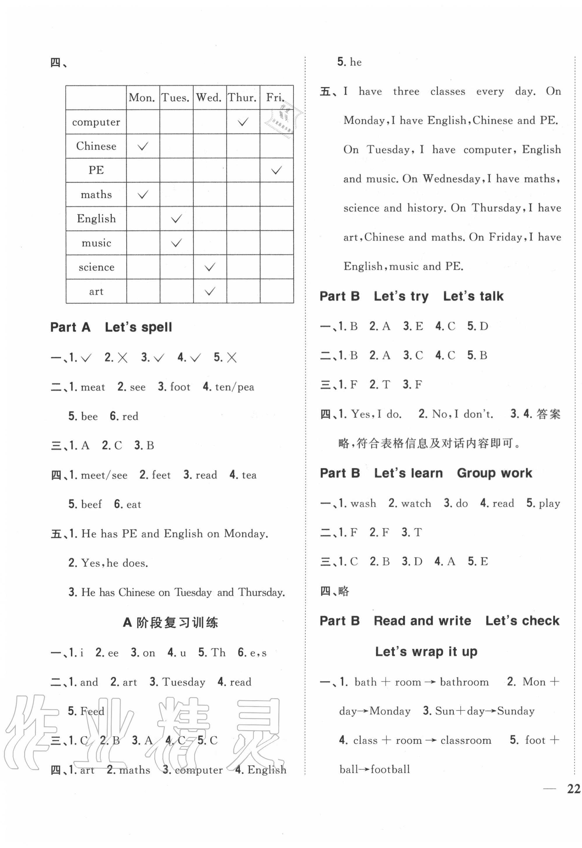 2020年全科王同步課時練習五年級英語上冊人教PEP版 第3頁