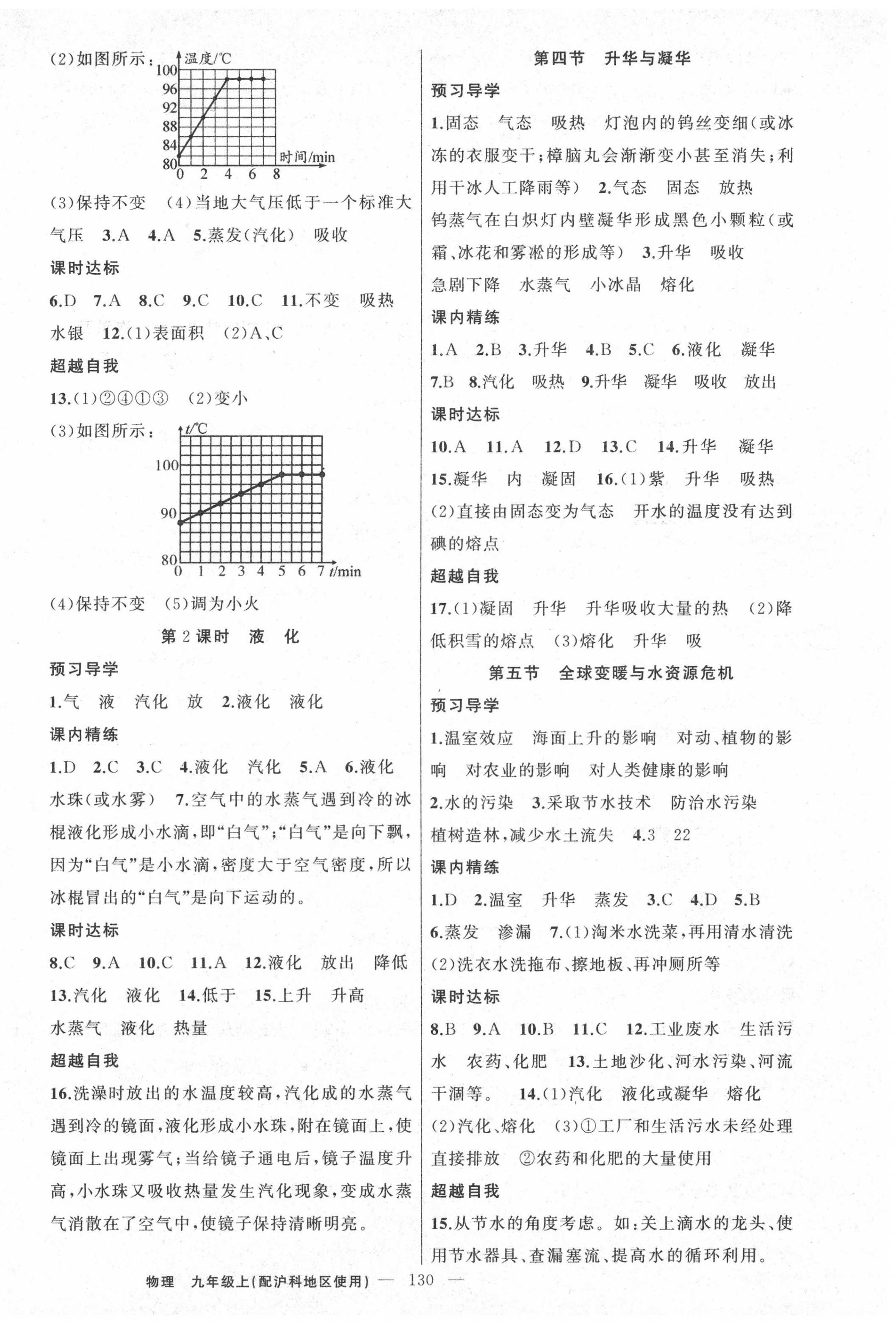 2020年黄冈金牌之路练闯考九年级物理上册沪科版 第2页