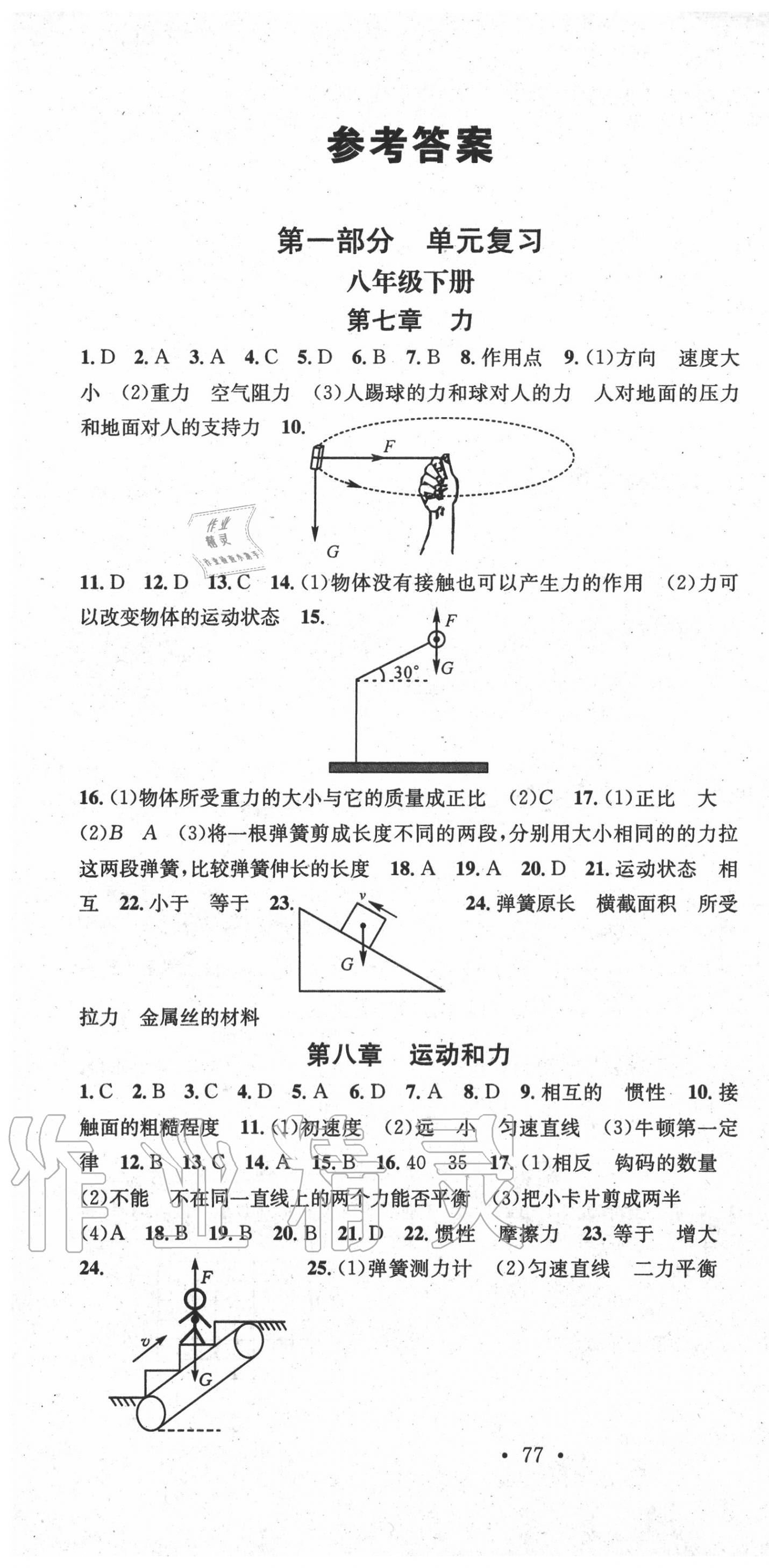 2020年學(xué)習(xí)總動(dòng)員暑假總復(fù)習(xí)八年級(jí)物理人教版 第1頁(yè)