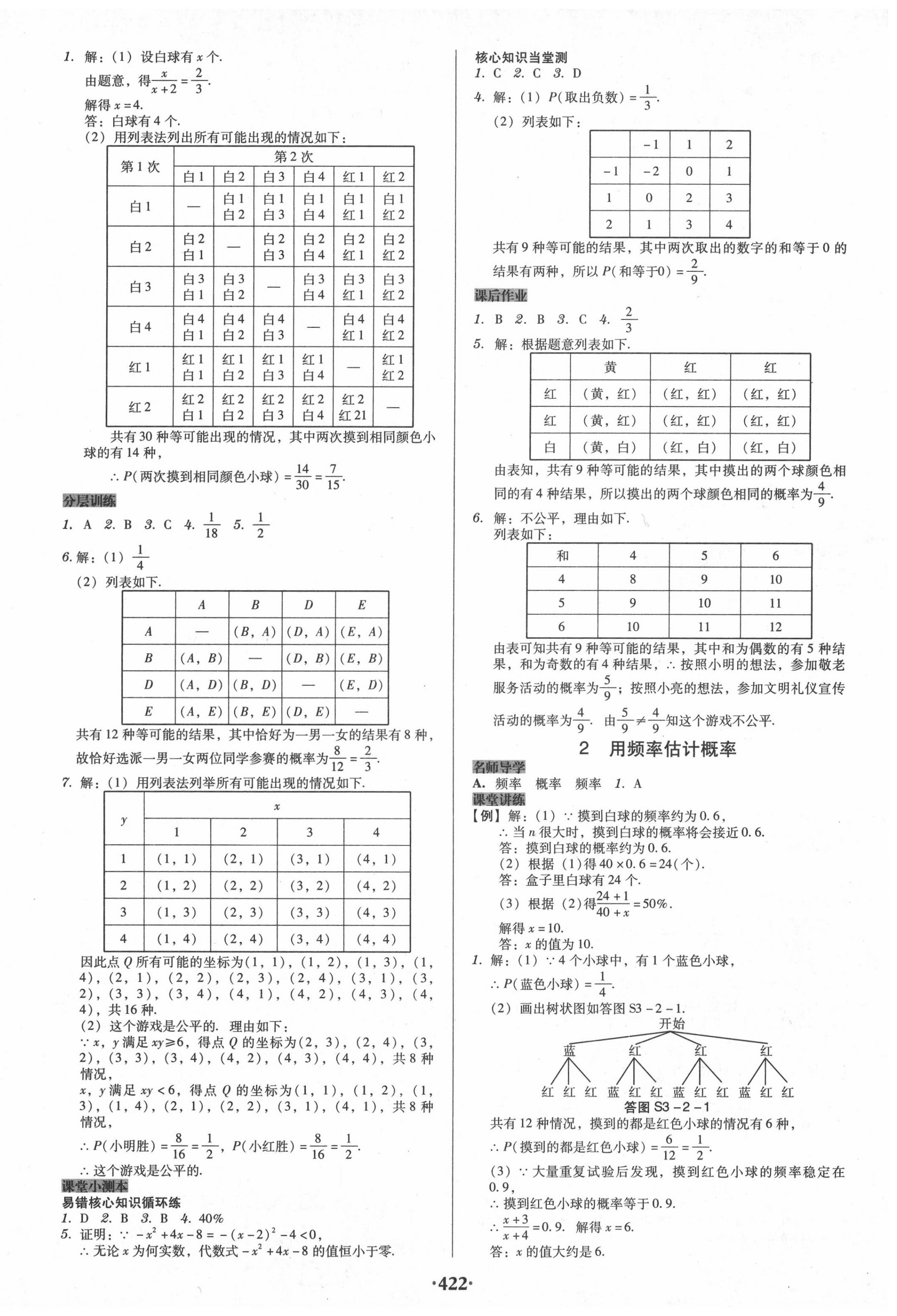 2020年百年学典广东学导练九年级数学全一册北师大版 第14页