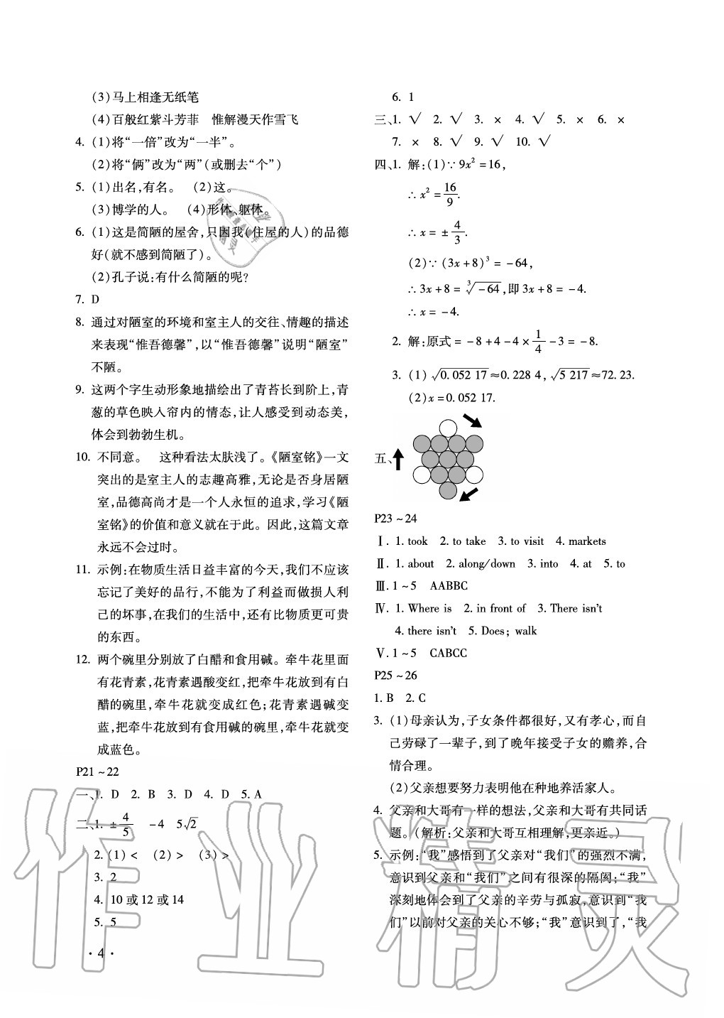 2021年新课标假期乐园七年级河南专用暑假北京教育出版社 第4页