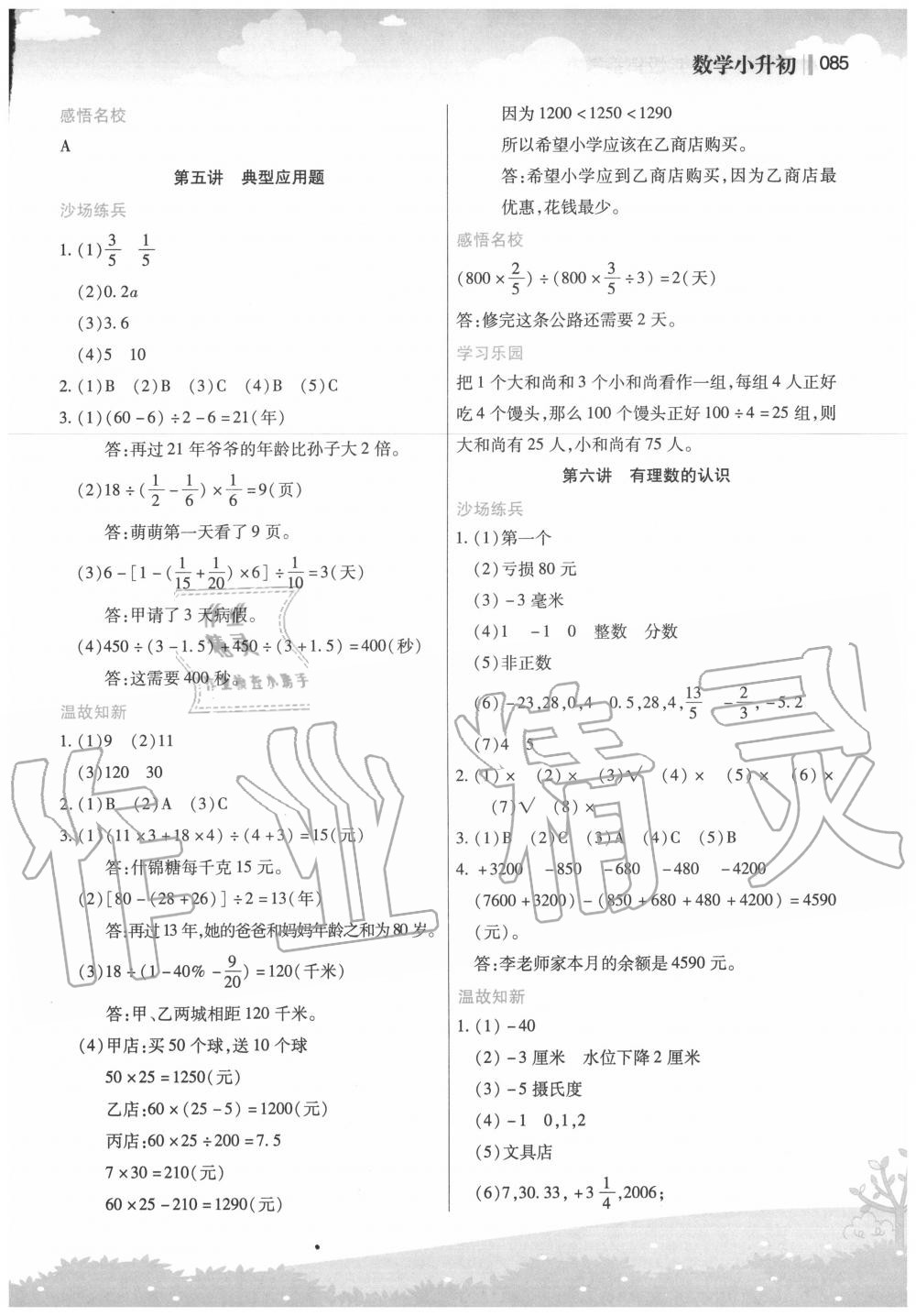 2020年新概念小學年級銜接教材數(shù)學江蘇鳳凰美術出版社 第3頁