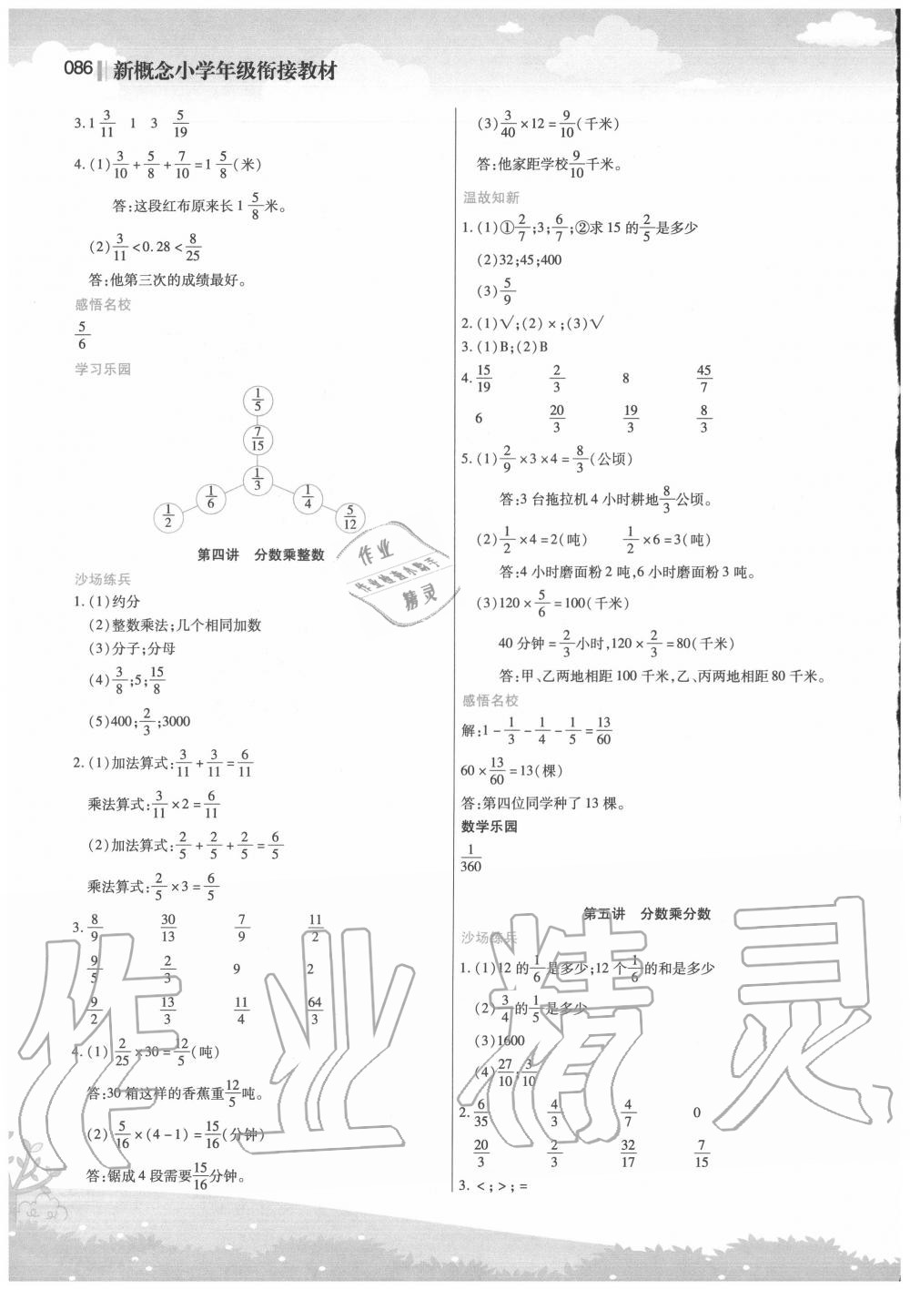 2020年新概念小学年级衔接教材五升六年级江苏凤凰美术出版社 第2页