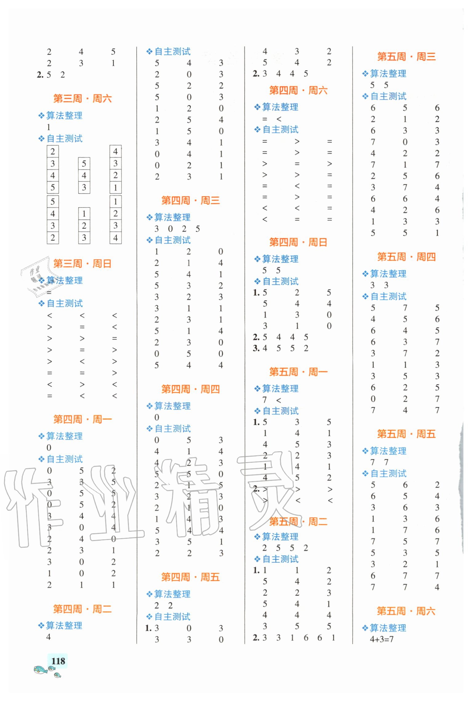 2020年小學(xué)學(xué)霸天天計算一年級上冊人教版 第2頁