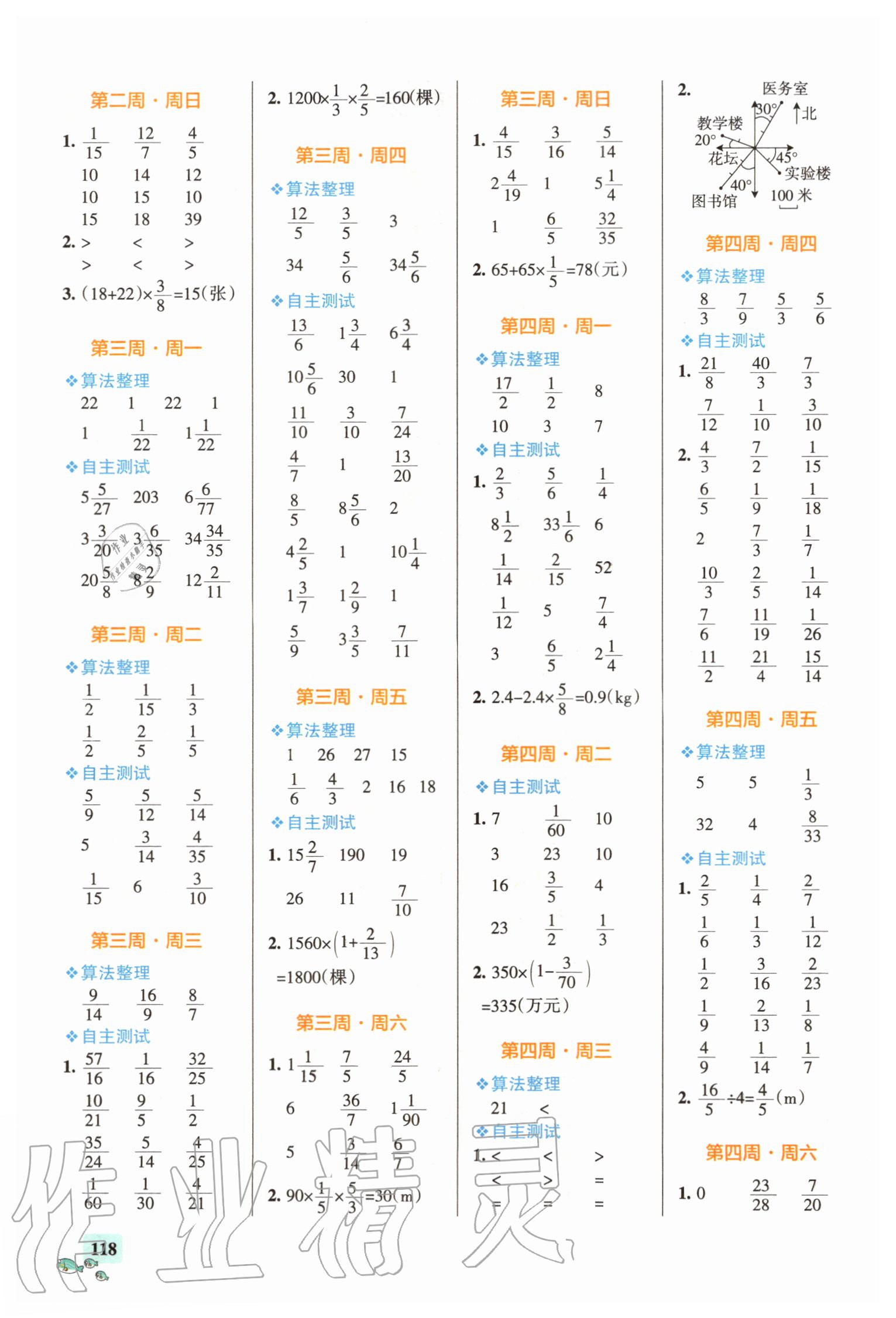 2020年小學(xué)學(xué)霸天天計(jì)算六年級(jí)上冊(cè)人教版 第2頁