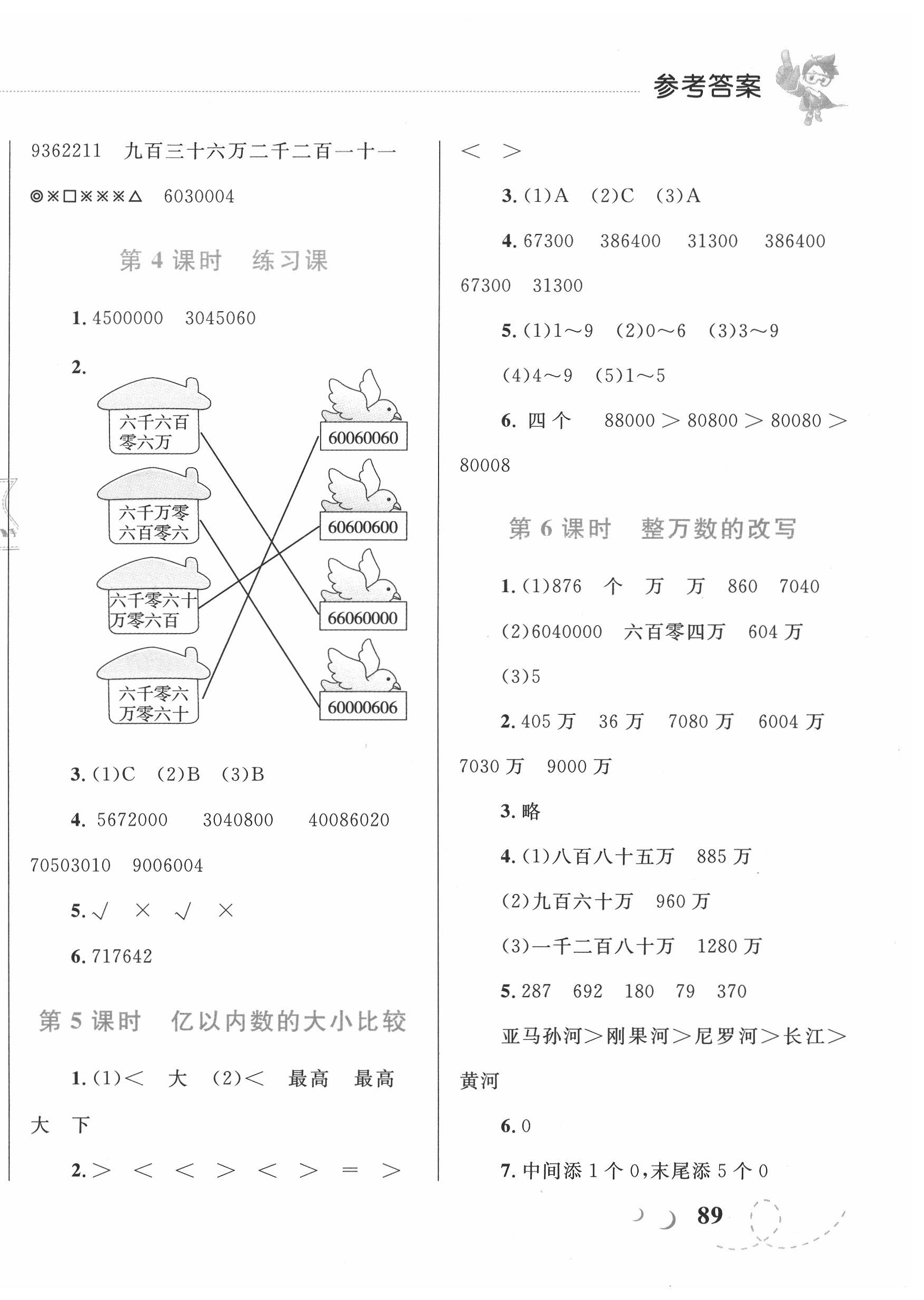 2020年小学同步学考优化设计小超人作业本四年级数学上册人教版 第2页