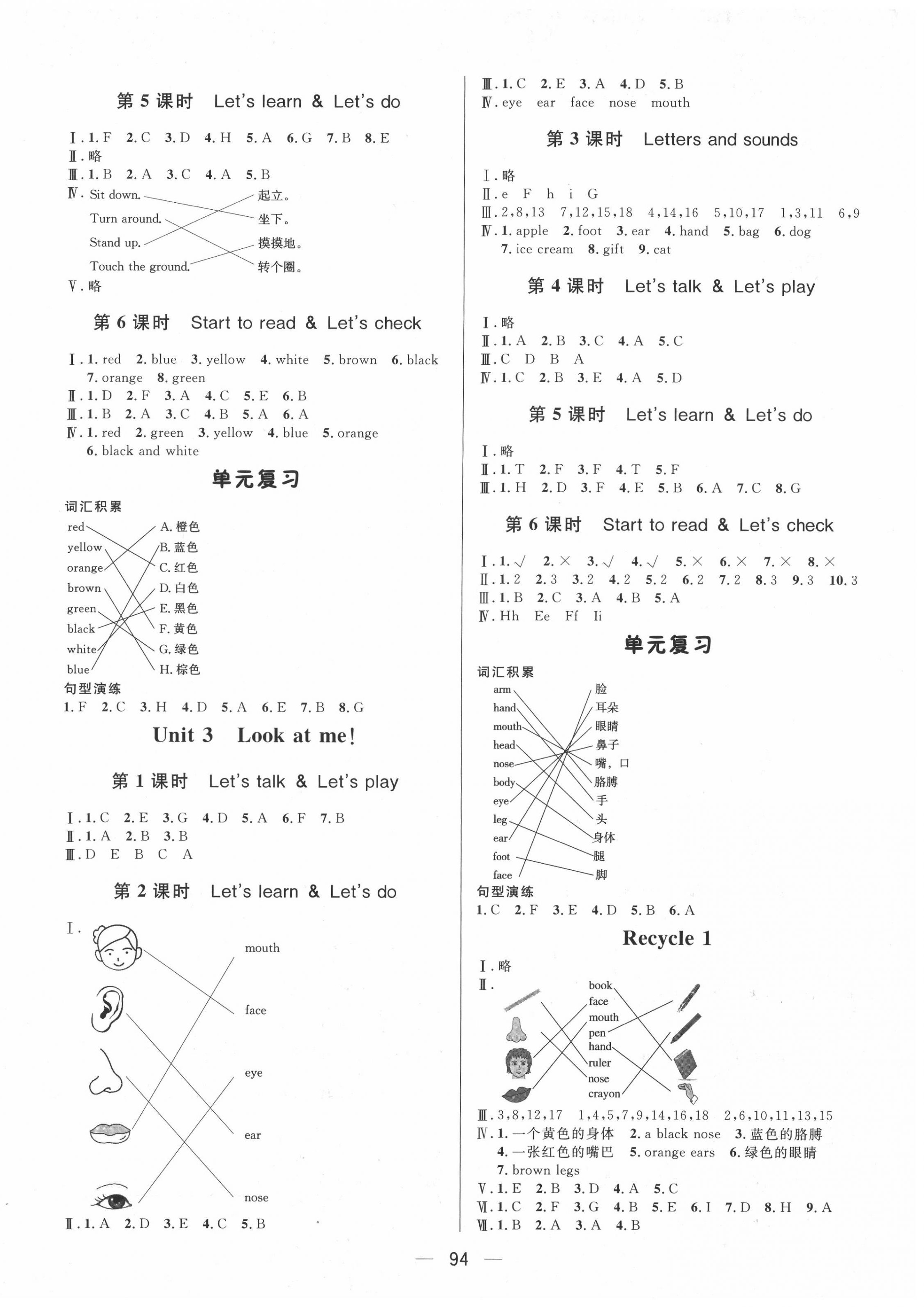 2020年简易通三年级英语上册人教版 第2页