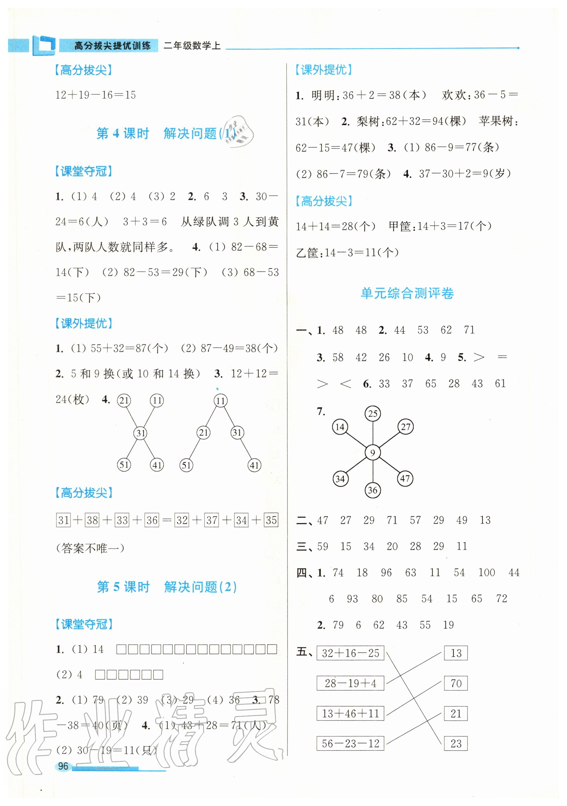 2020年高分拔尖提優(yōu)訓(xùn)練二年級數(shù)學(xué)上冊江蘇版 第2頁