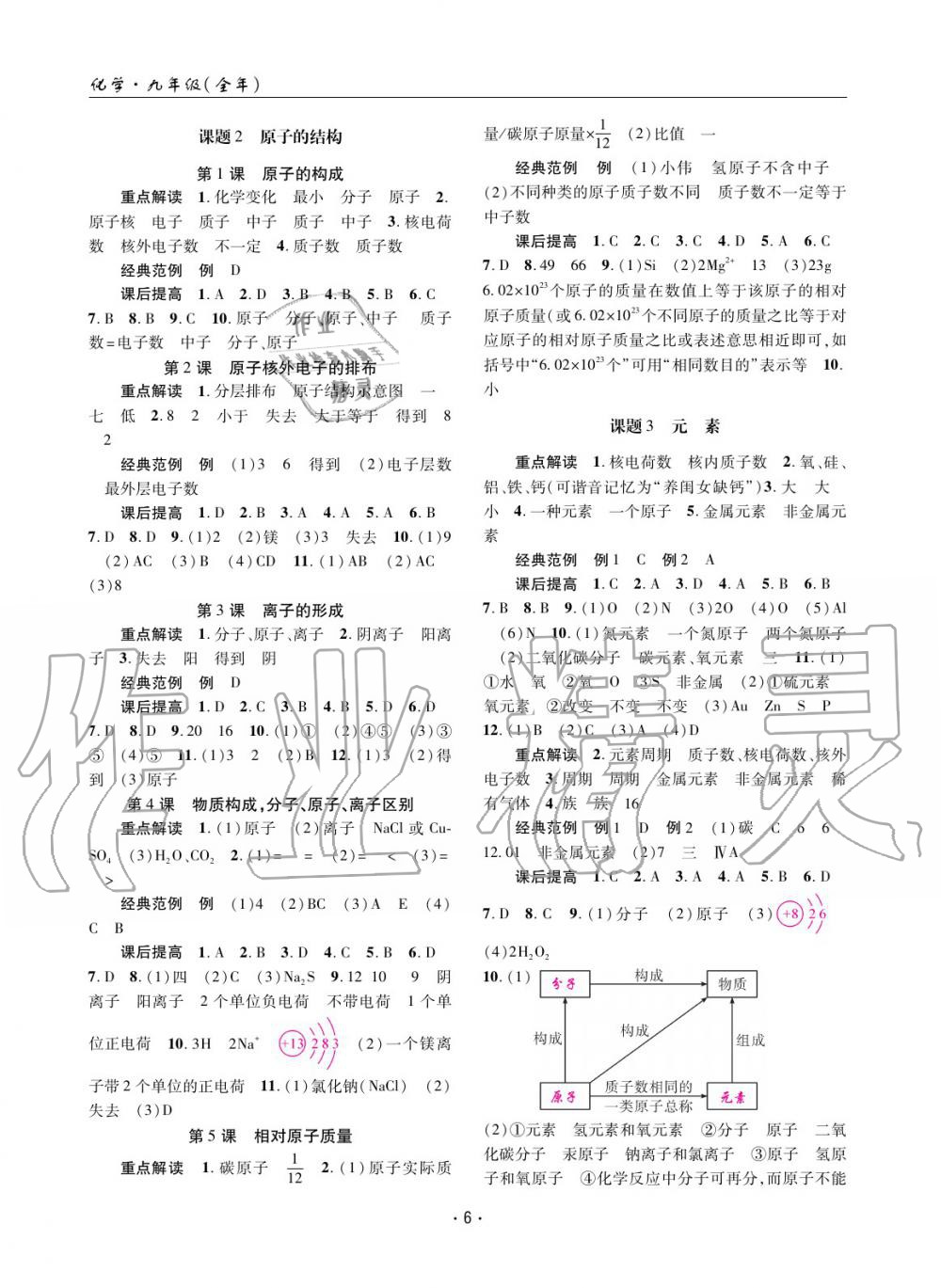 2020年理科爱好者九年级化学人教版 参考答案第5页