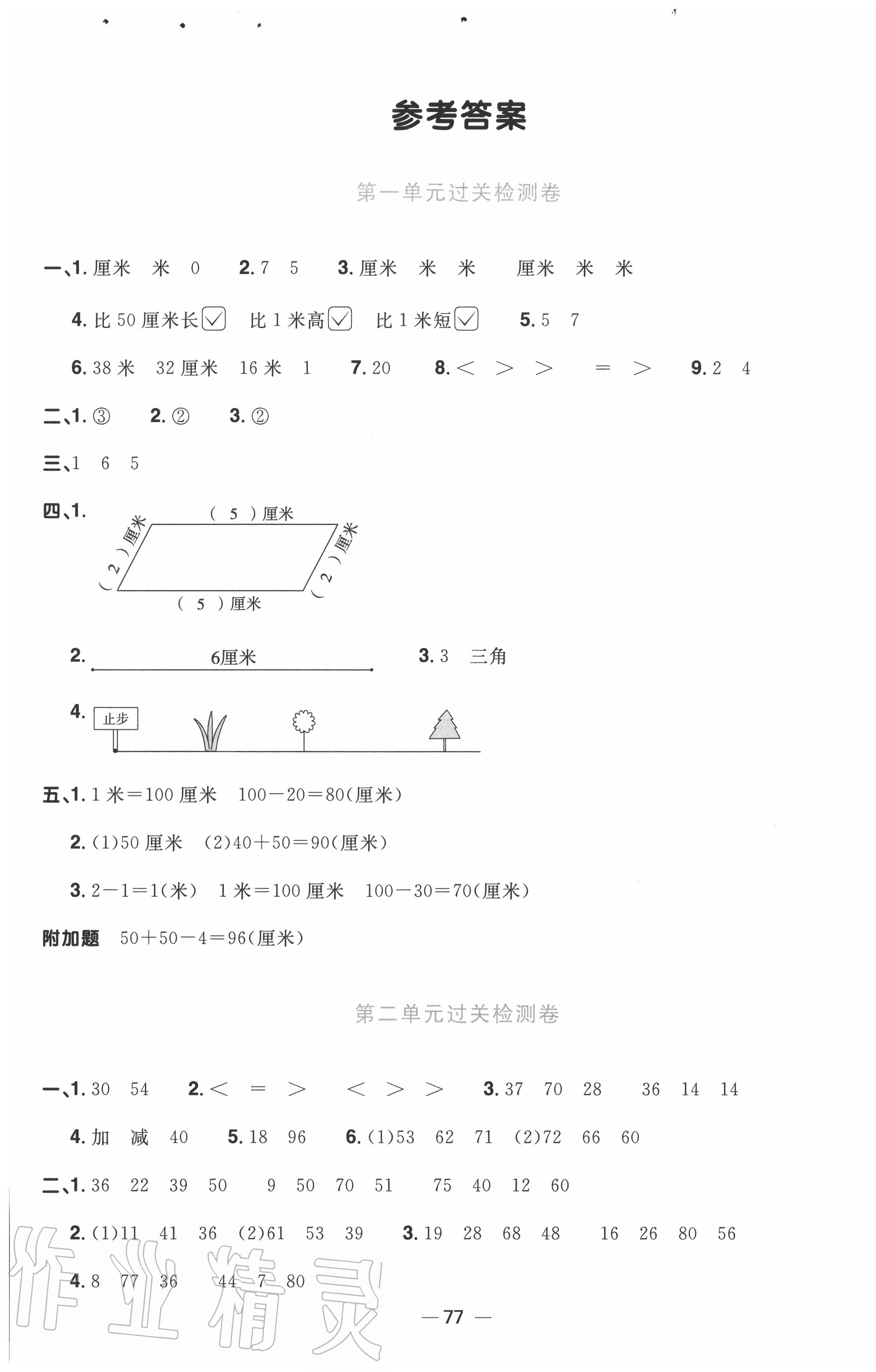 2020年陽(yáng)光同學(xué)一線名師全優(yōu)好卷二年級(jí)數(shù)學(xué)上冊(cè)人教版 第1頁(yè)