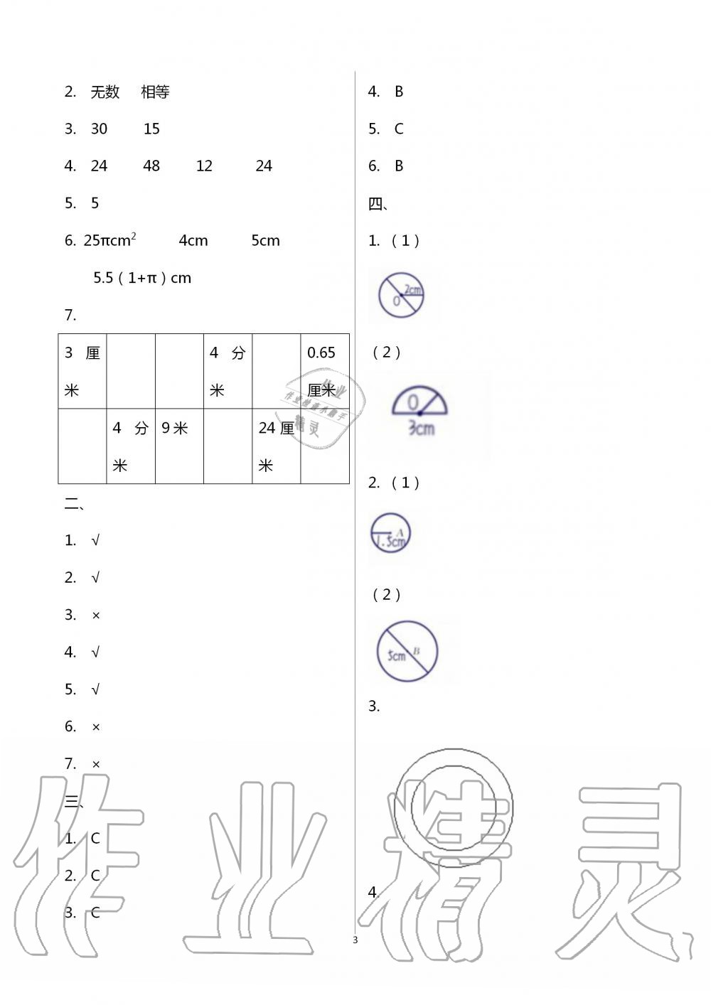 2020年1課1練六年級數(shù)學(xué)上冊冀教版 第3頁