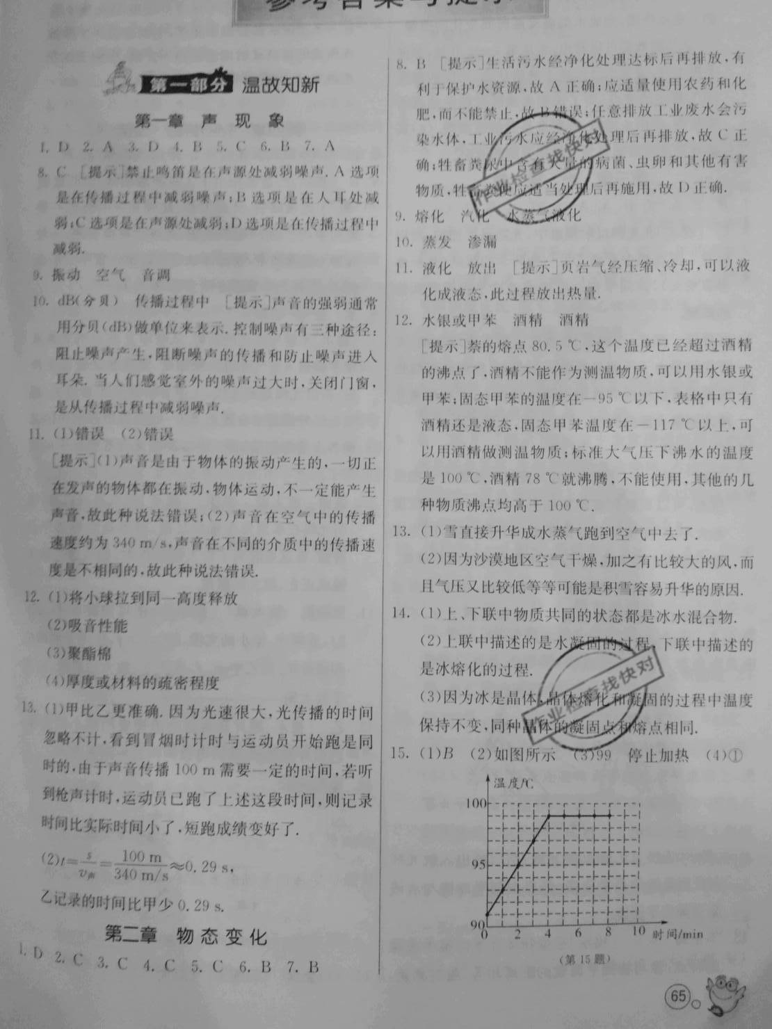 2020年快乐暑假八年级物理苏科版江苏人民出版社 第1页