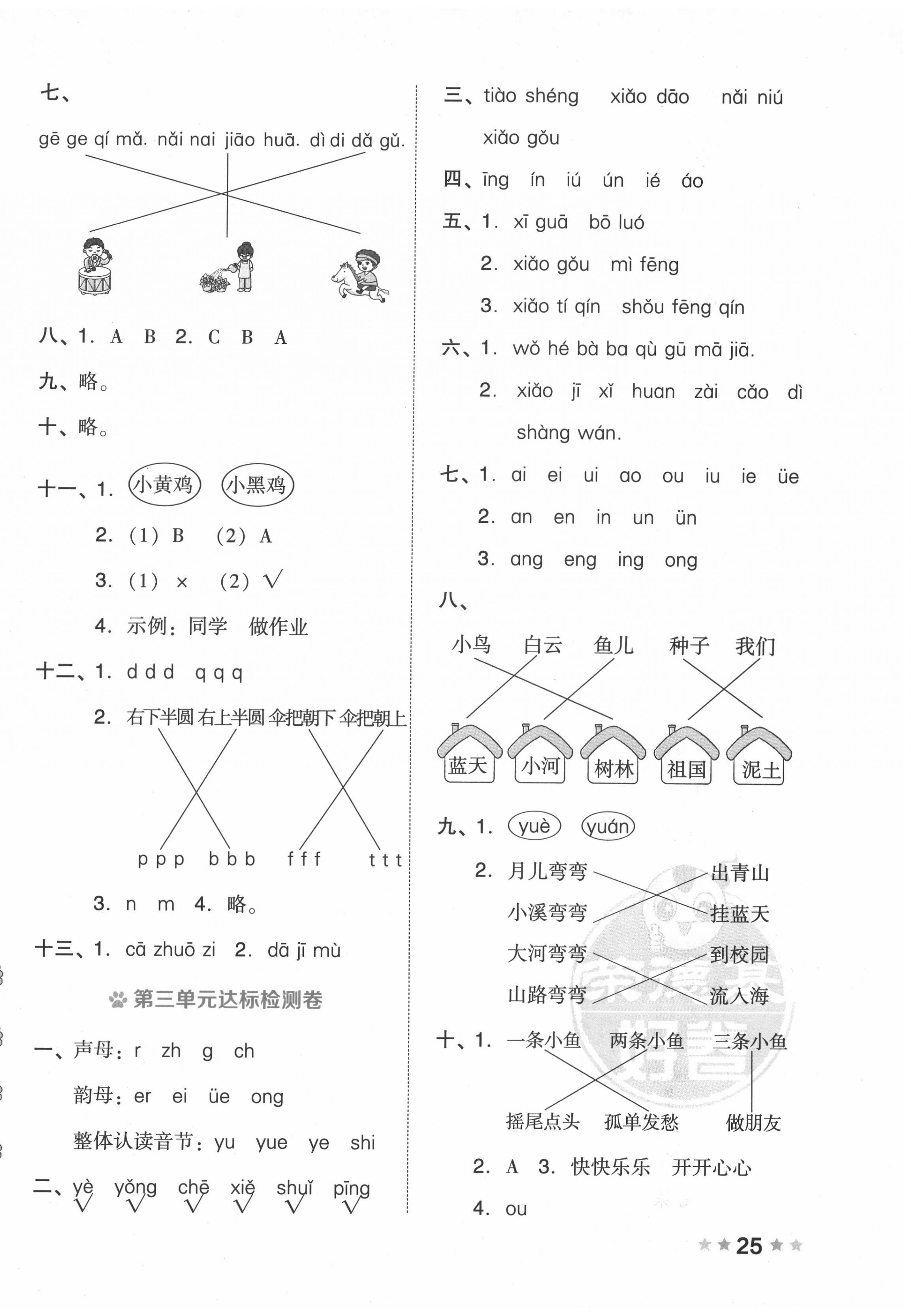 2020年好卷一年级语文上册人教版 第2页