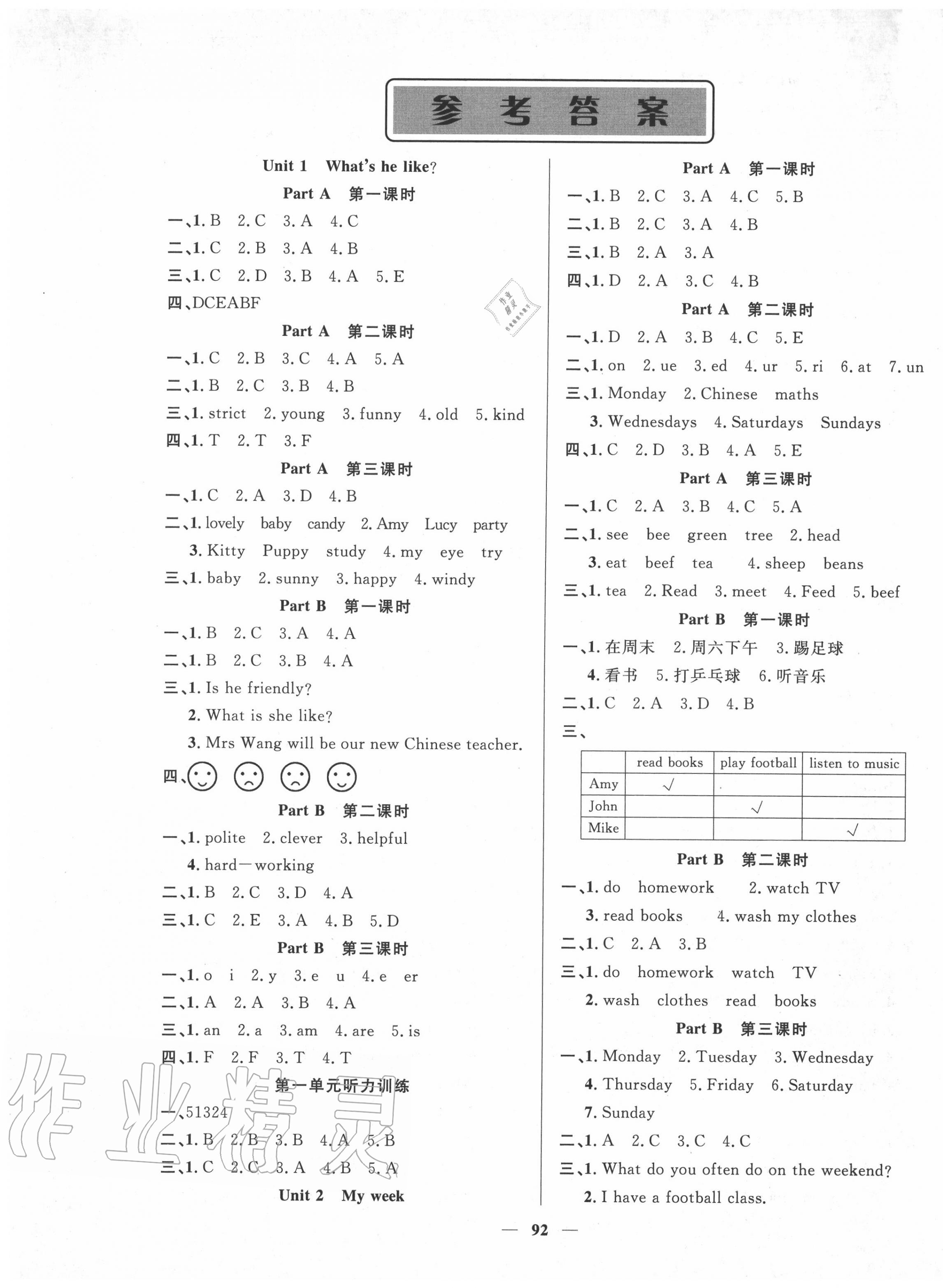 2020年聰明芽導(dǎo)練考五年級英語上冊人教PEP版 第1頁