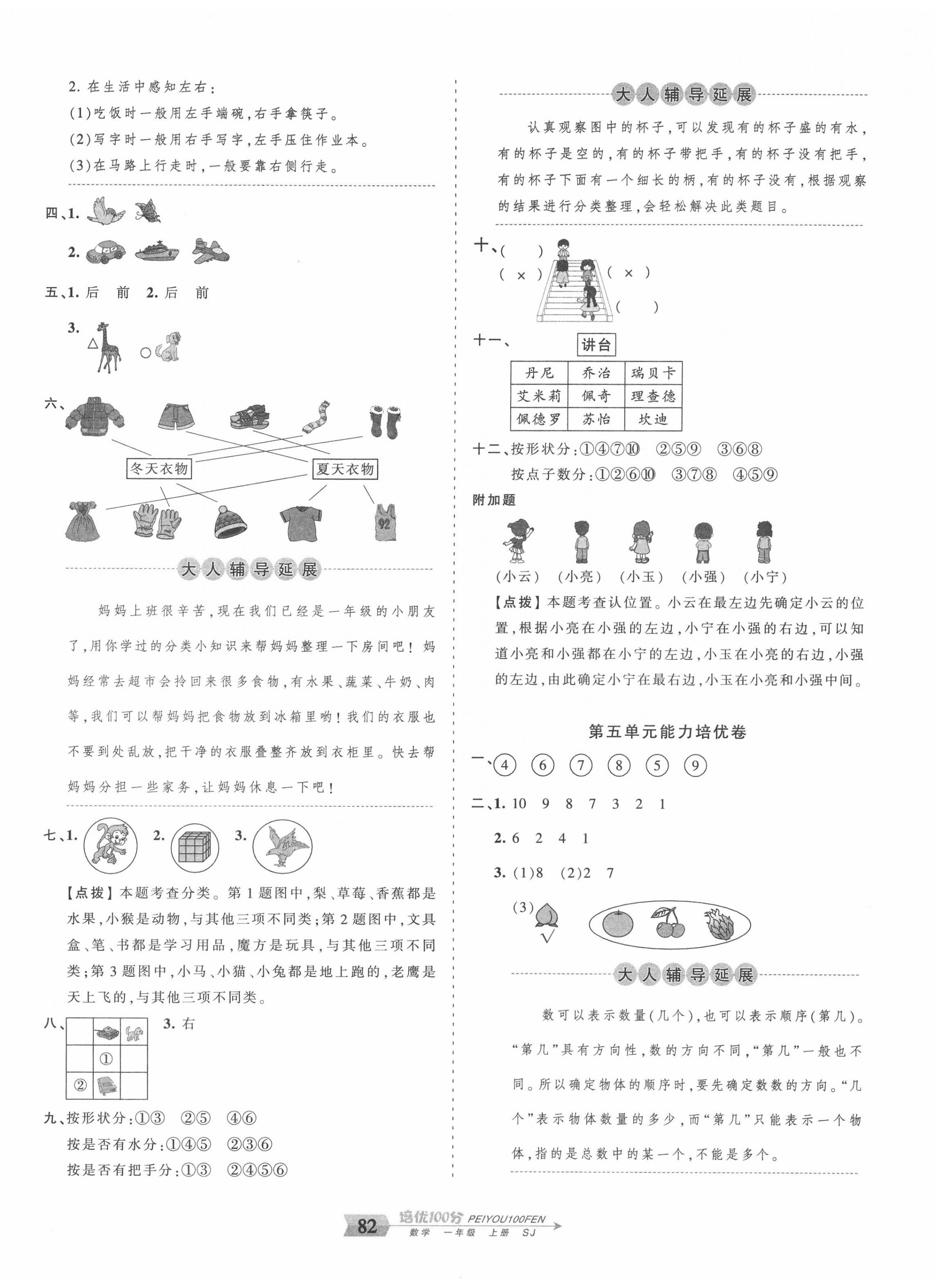 2020年王朝霞培优100分一年级数学上册苏教版 第2页