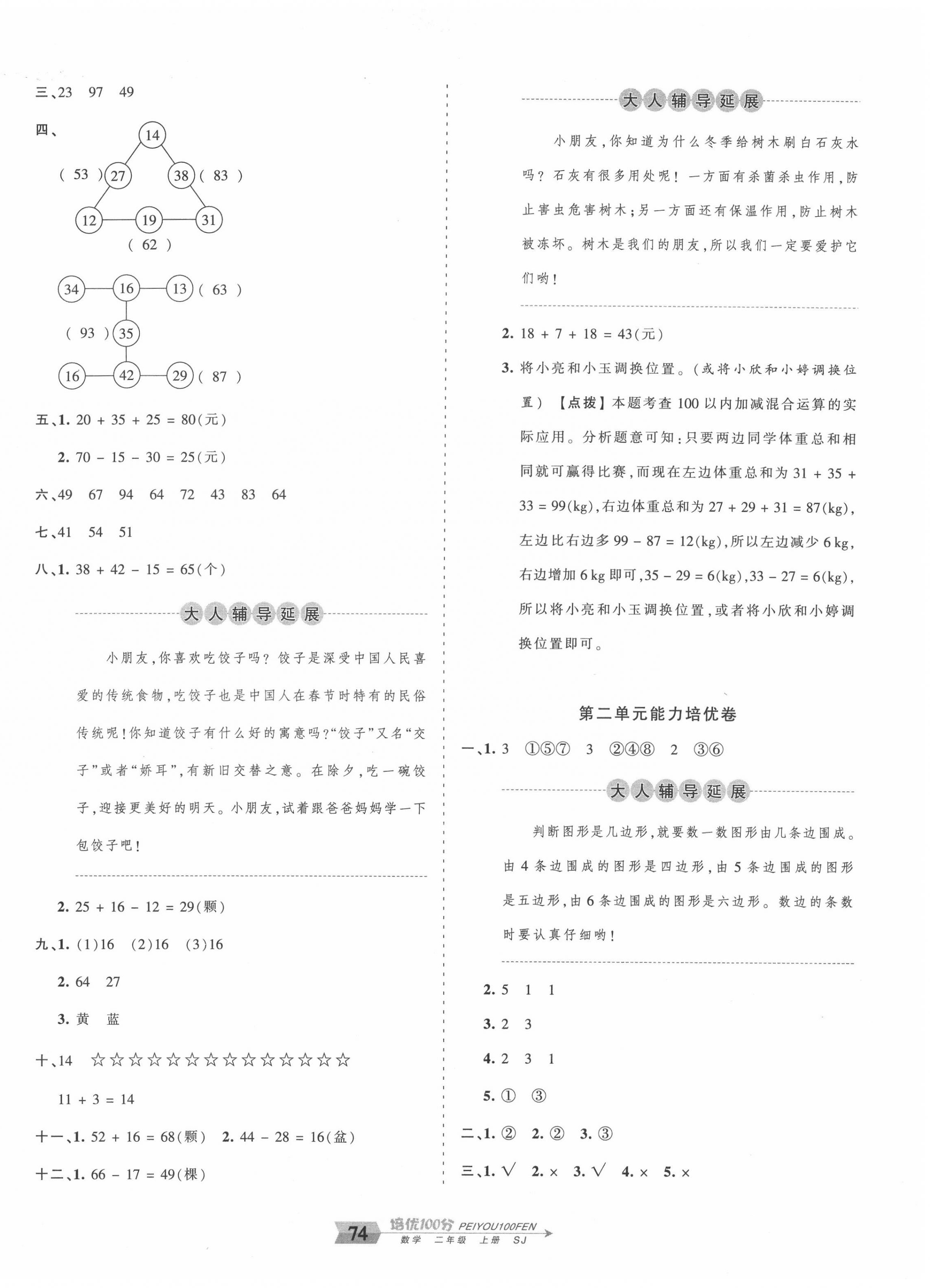 2020年王朝霞培優(yōu)100分二年級數(shù)學(xué)上冊蘇教版 第2頁