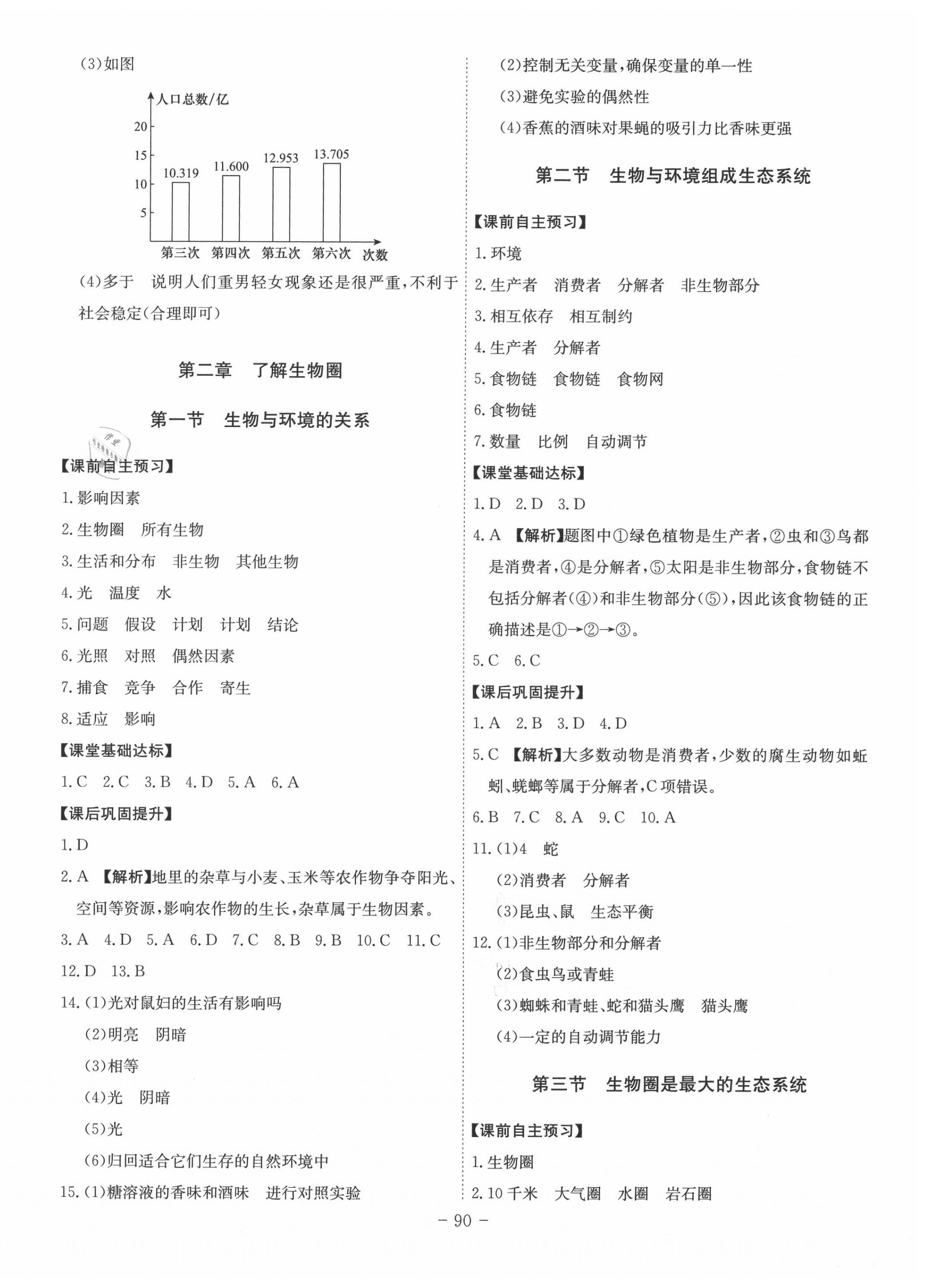 2020年課時(shí)A計(jì)劃七年級(jí)生物上冊(cè)人教版 第2頁(yè)