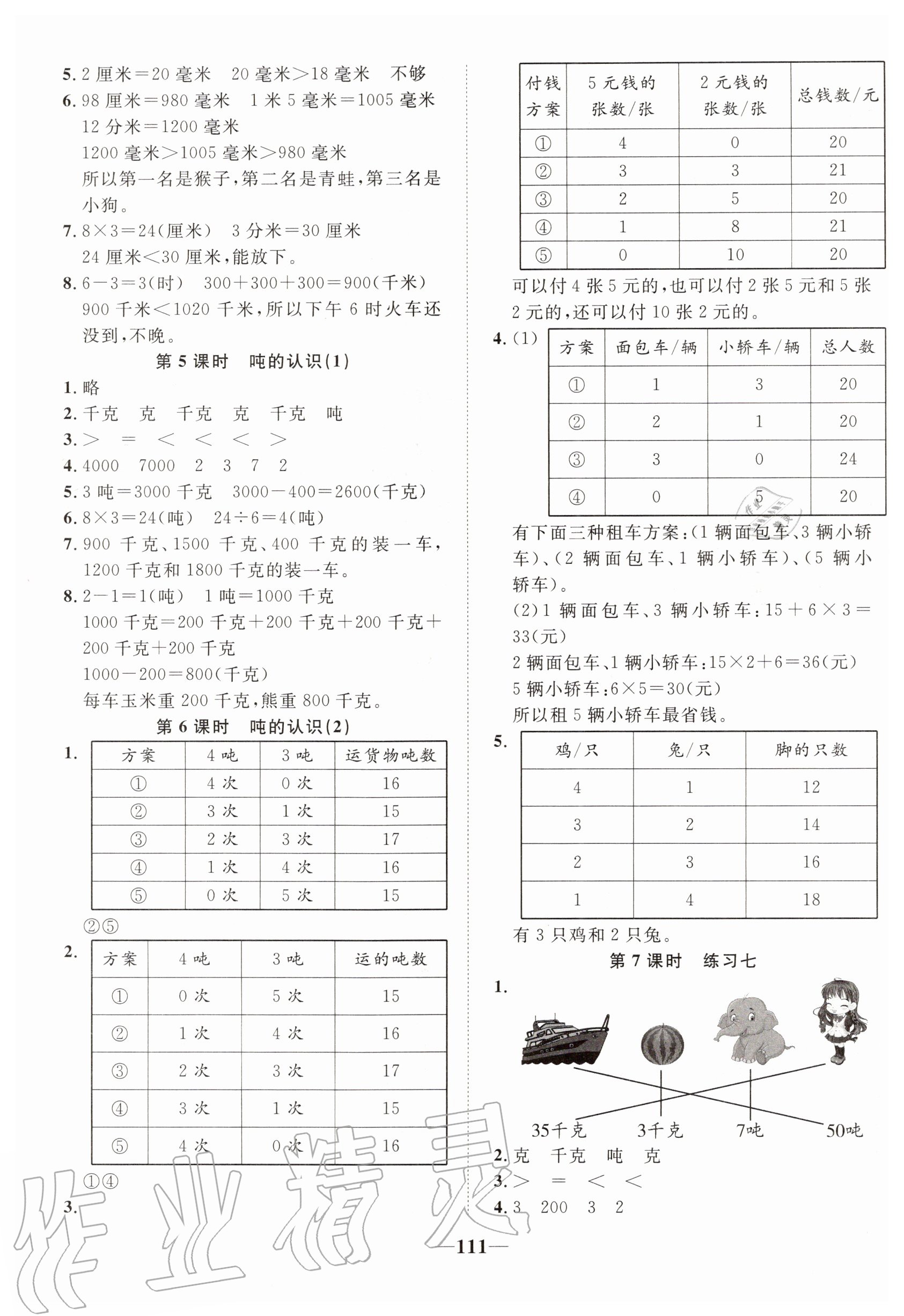 2020年精彩課堂輕松練三年級(jí)數(shù)學(xué)上冊(cè)人教版 第3頁