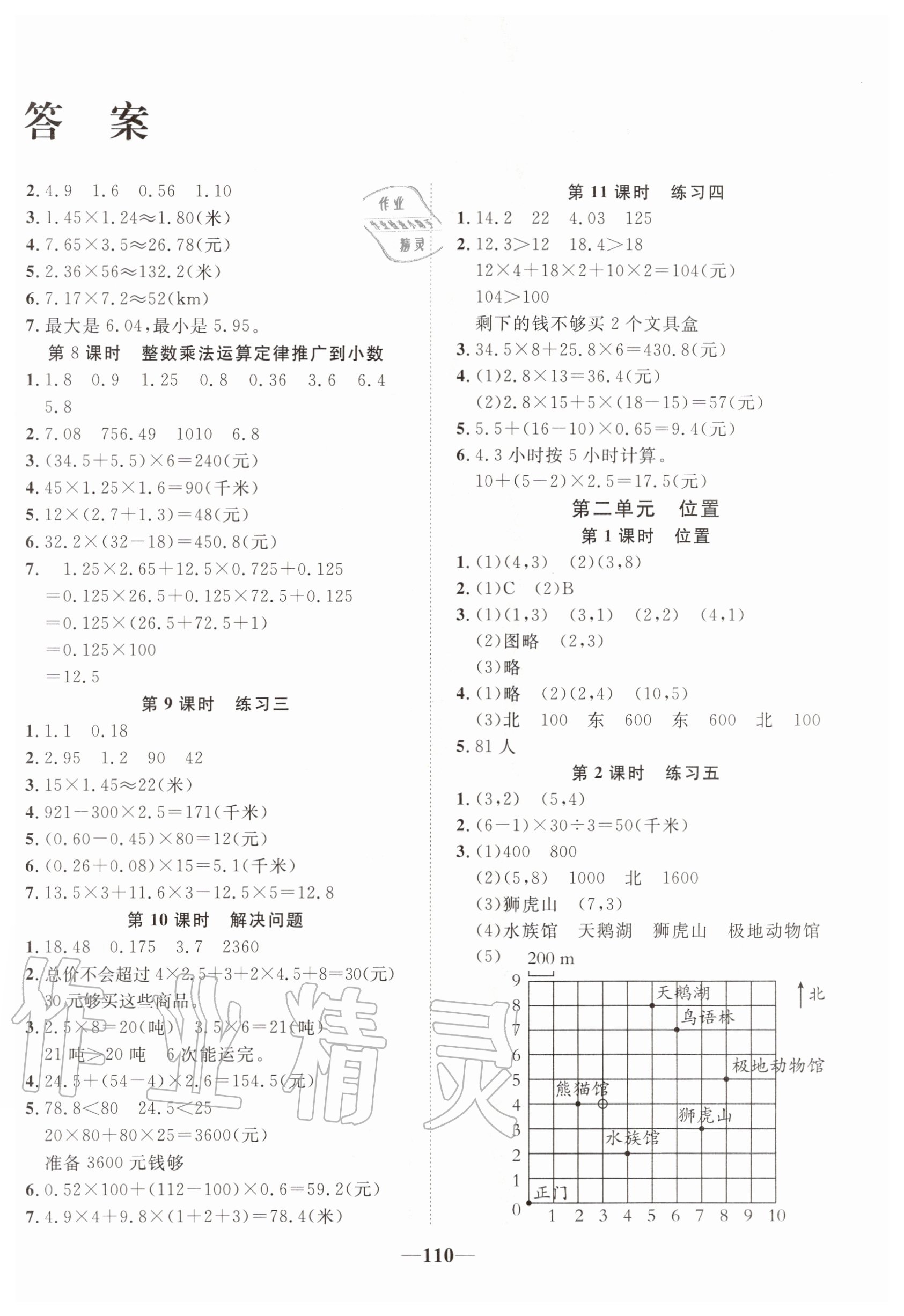 2020年精彩課堂輕松練五年級數學上冊人教版 第2頁