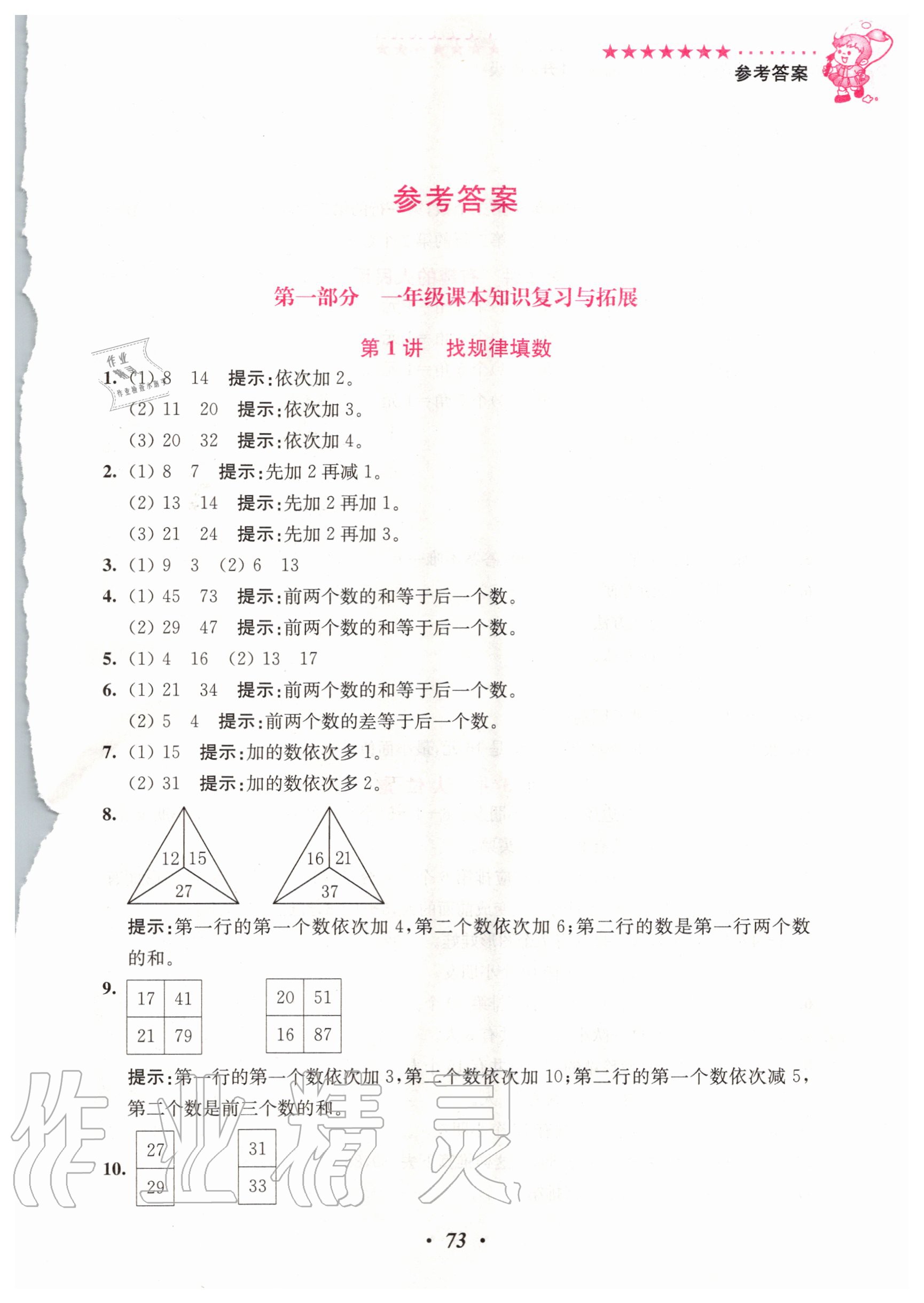 2020年暑假銜接小學(xué)奧數(shù)暑假培優(yōu)銜接16講一升二年級(jí)江蘇鳳凰美術(shù)出版社 第1頁