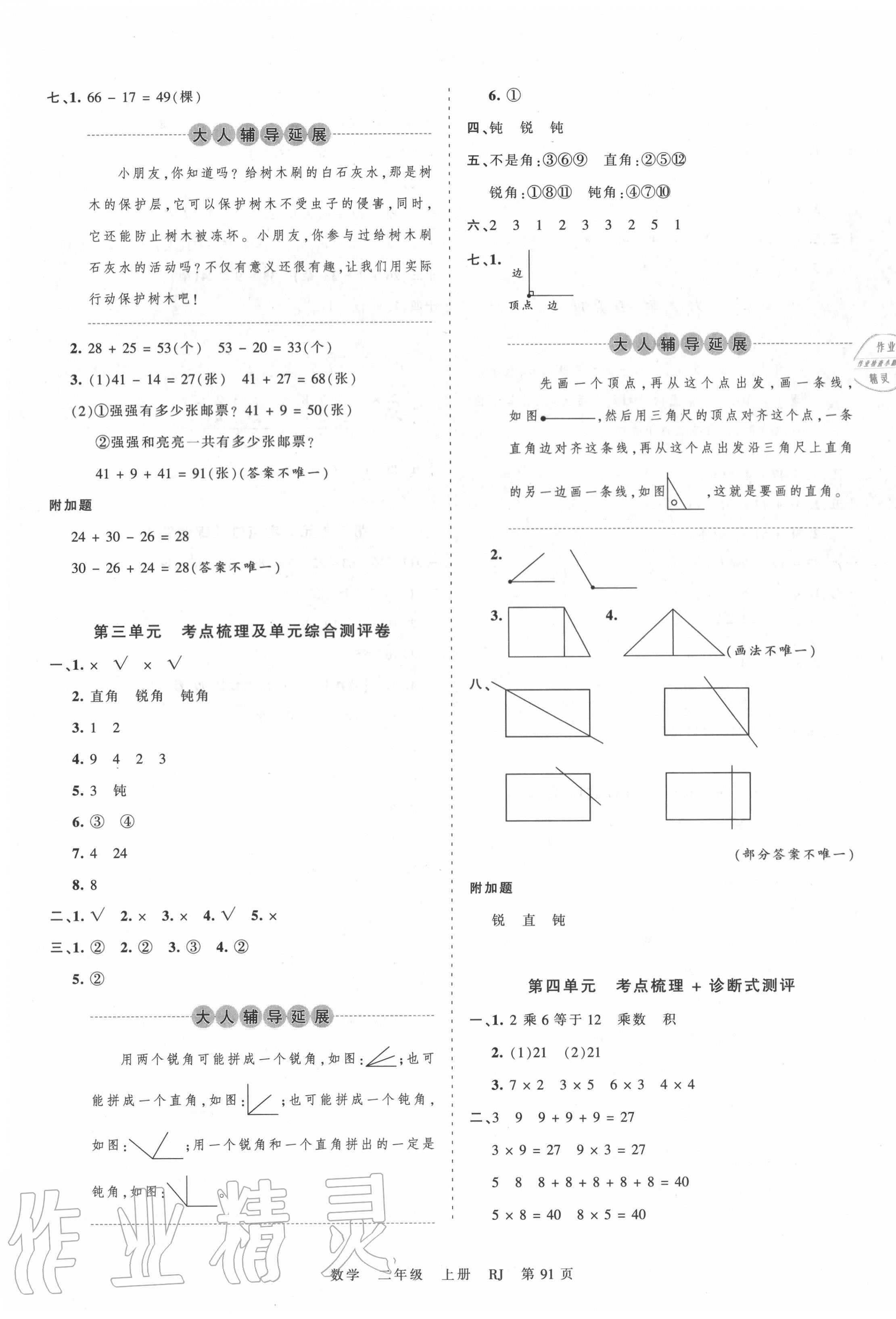 2020年王朝霞考點(diǎn)梳理時(shí)習(xí)卷二年級(jí)數(shù)學(xué)上冊(cè)人教版 第3頁