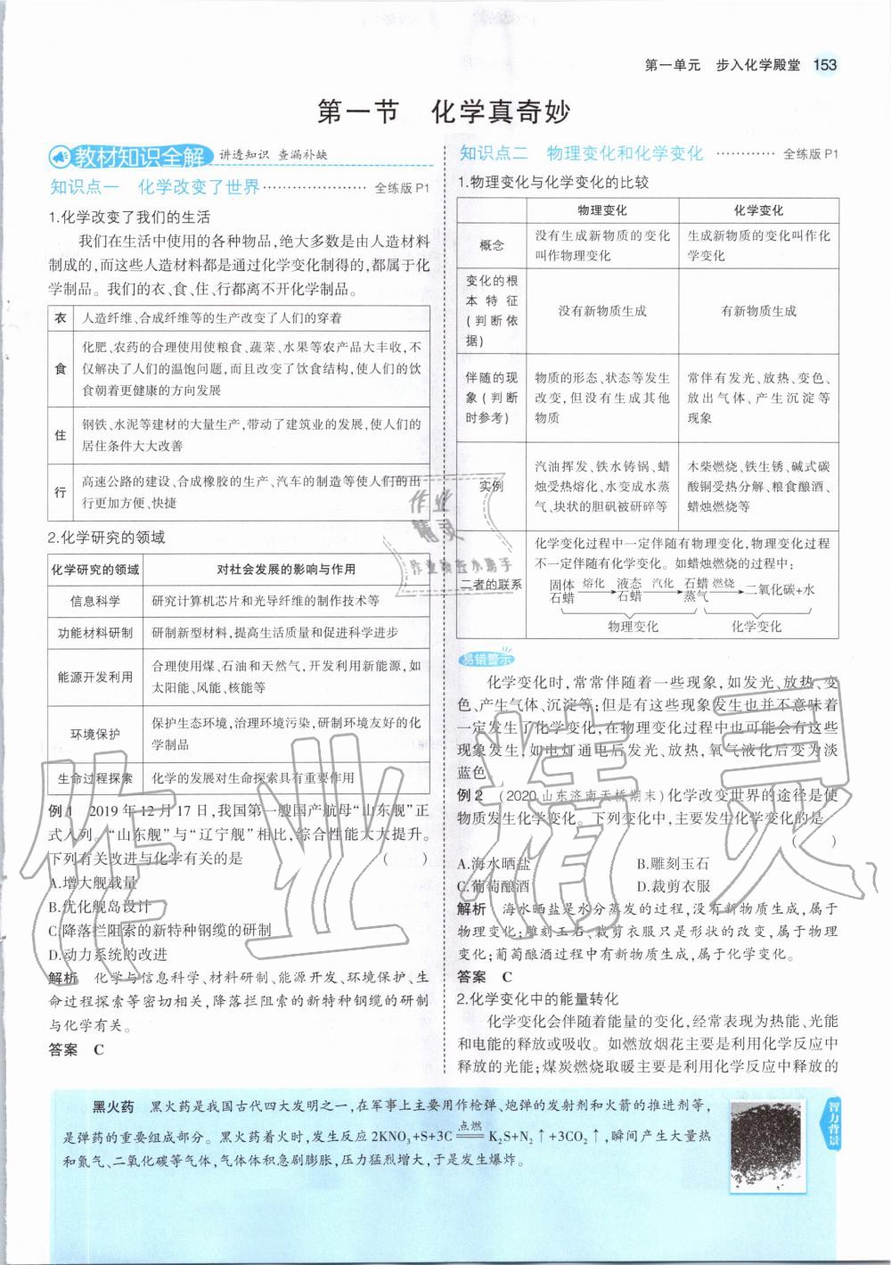 2020年教材课本初中化学八年级全一册鲁教版五四制&nbsp;第3页
