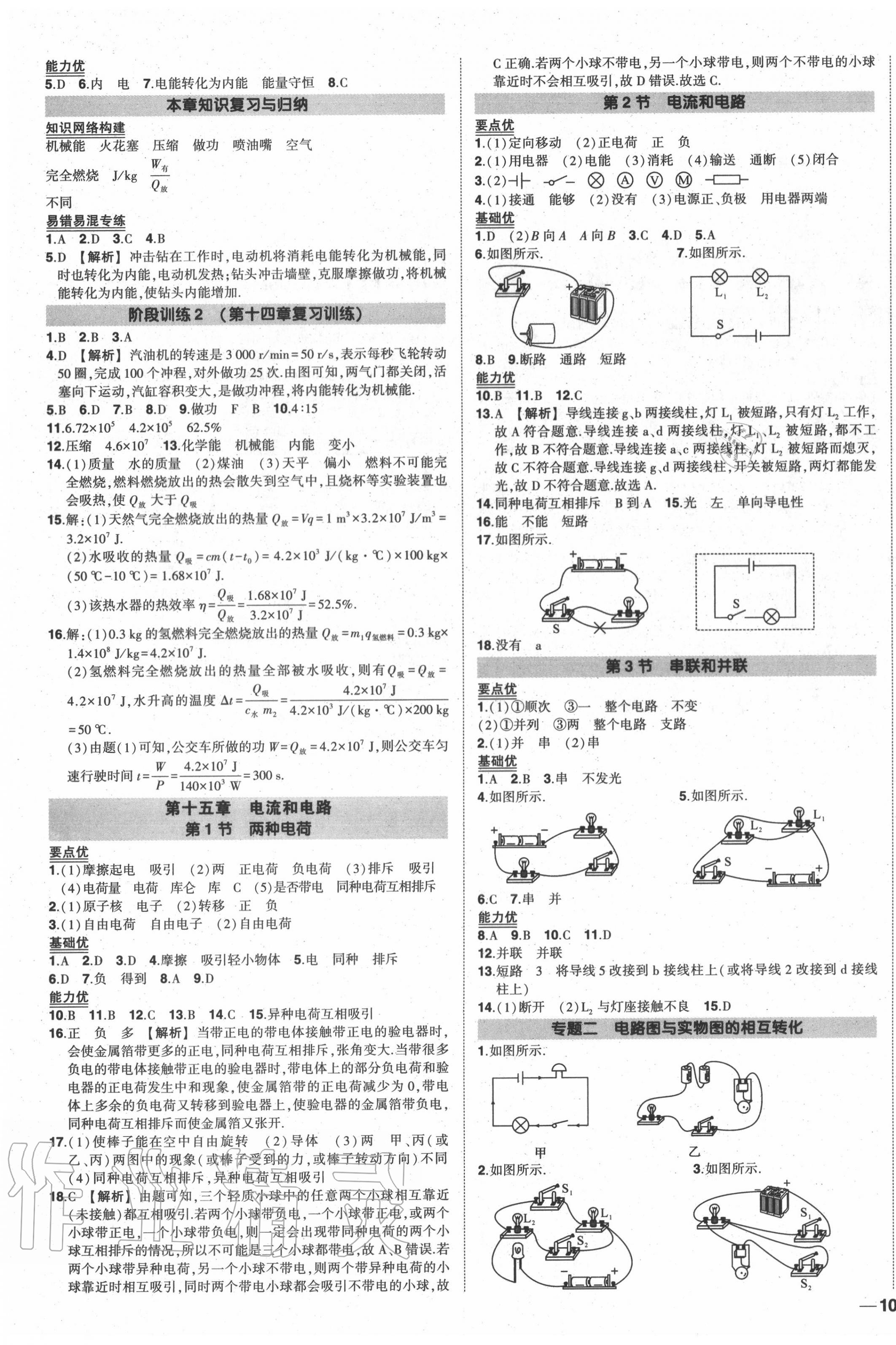 2020年状元成才路创优作业九年级物理上册人教版 第3页