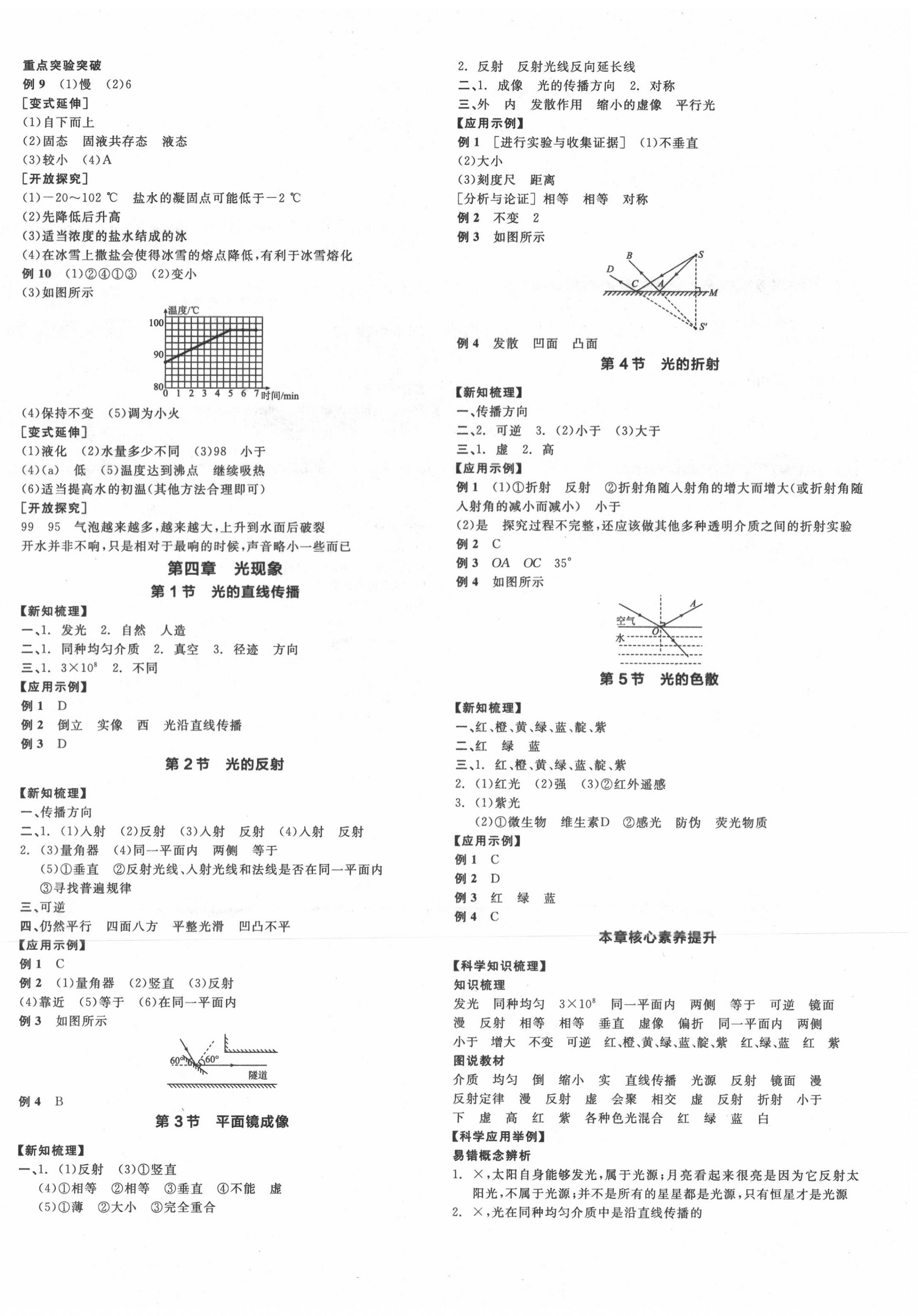 2020年全品學練考八年級物理上冊人教版 第4頁