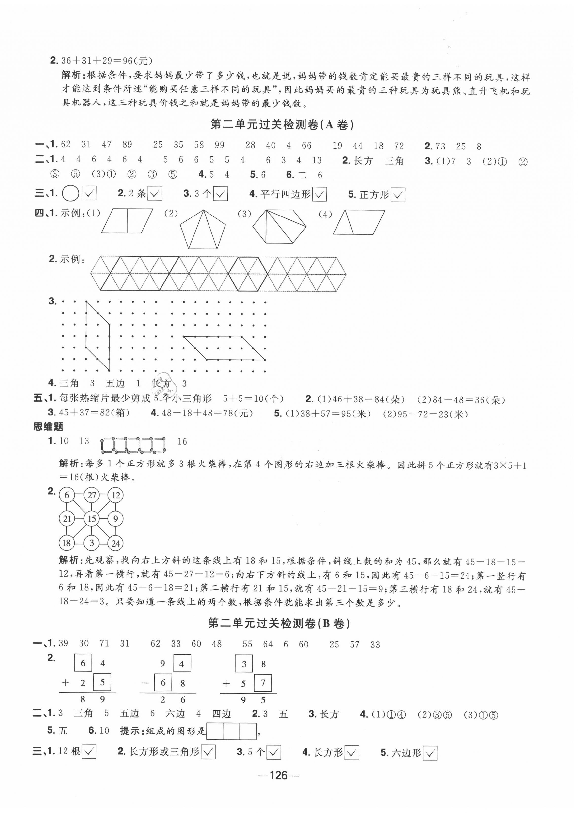 2020年陽光同學(xué)一線名師全優(yōu)好卷二年級數(shù)學(xué)上冊蘇教版 第2頁