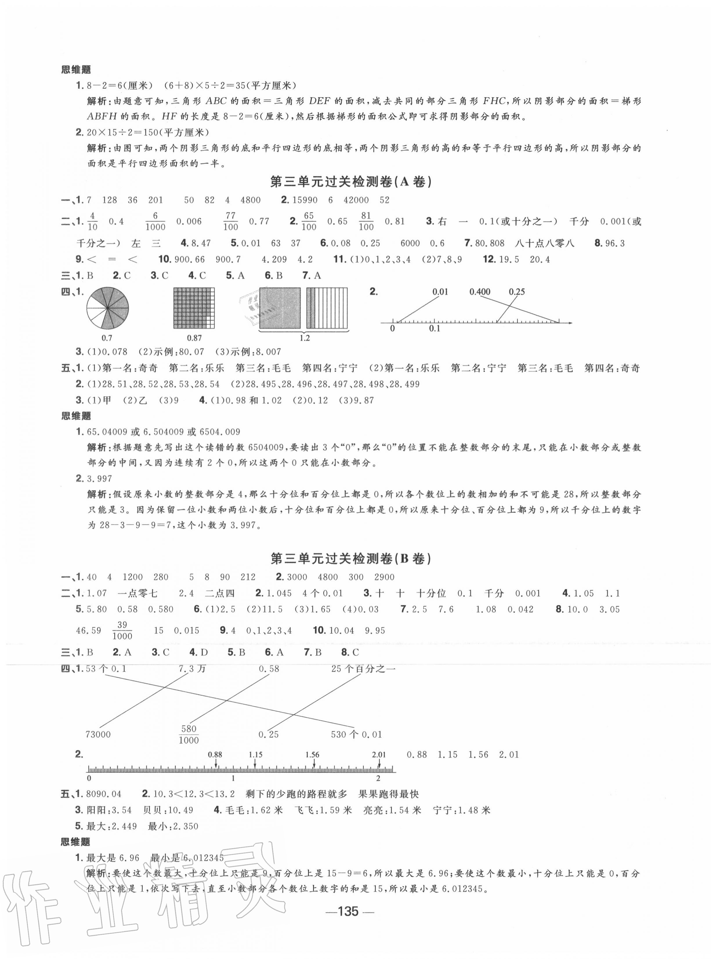 2020年陽光同學(xué)一線名師全優(yōu)好卷五年級數(shù)學(xué)上冊蘇教版 第3頁