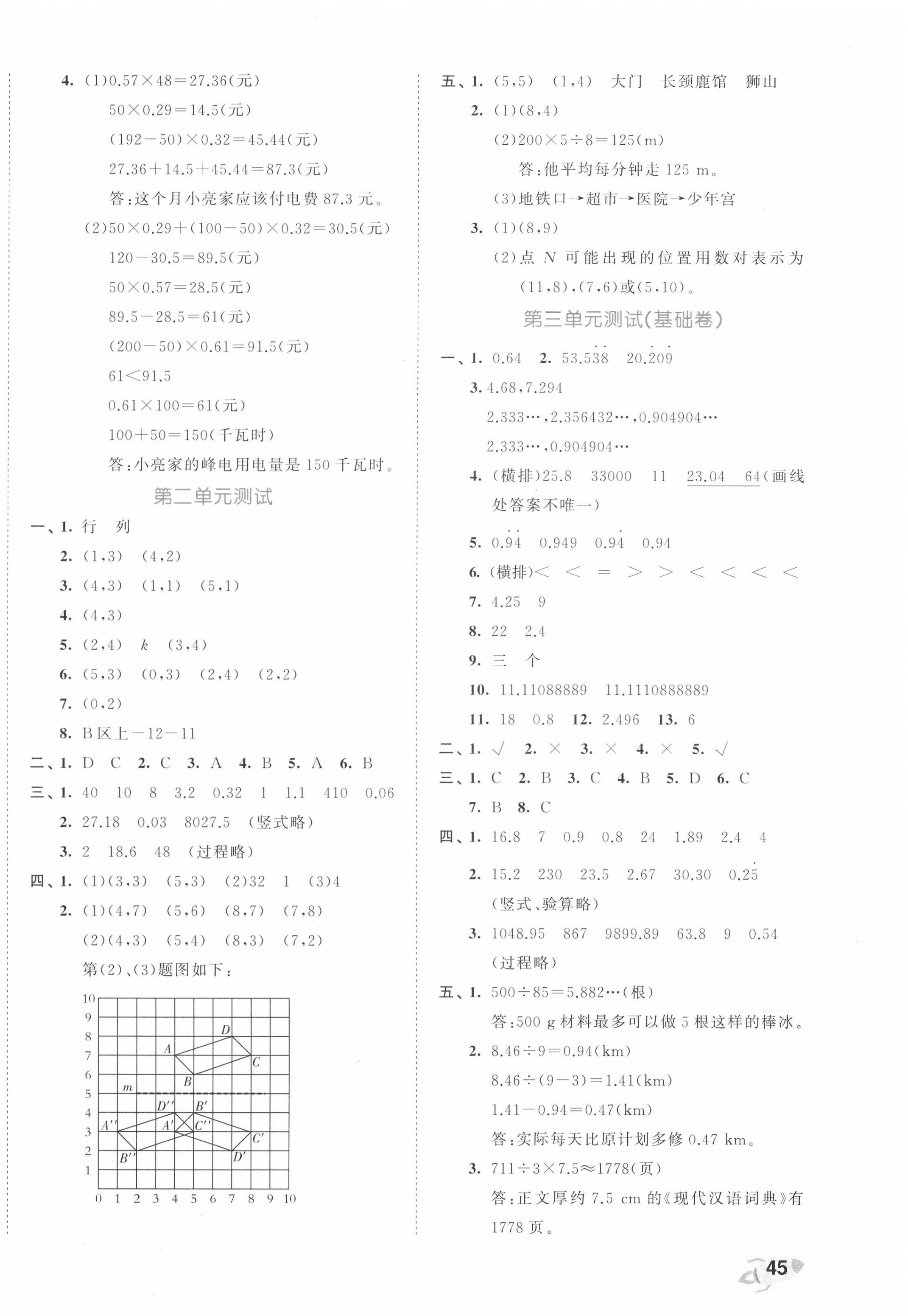 2020年53全優(yōu)卷五年級(jí)數(shù)學(xué)上冊(cè)人教版 第2頁