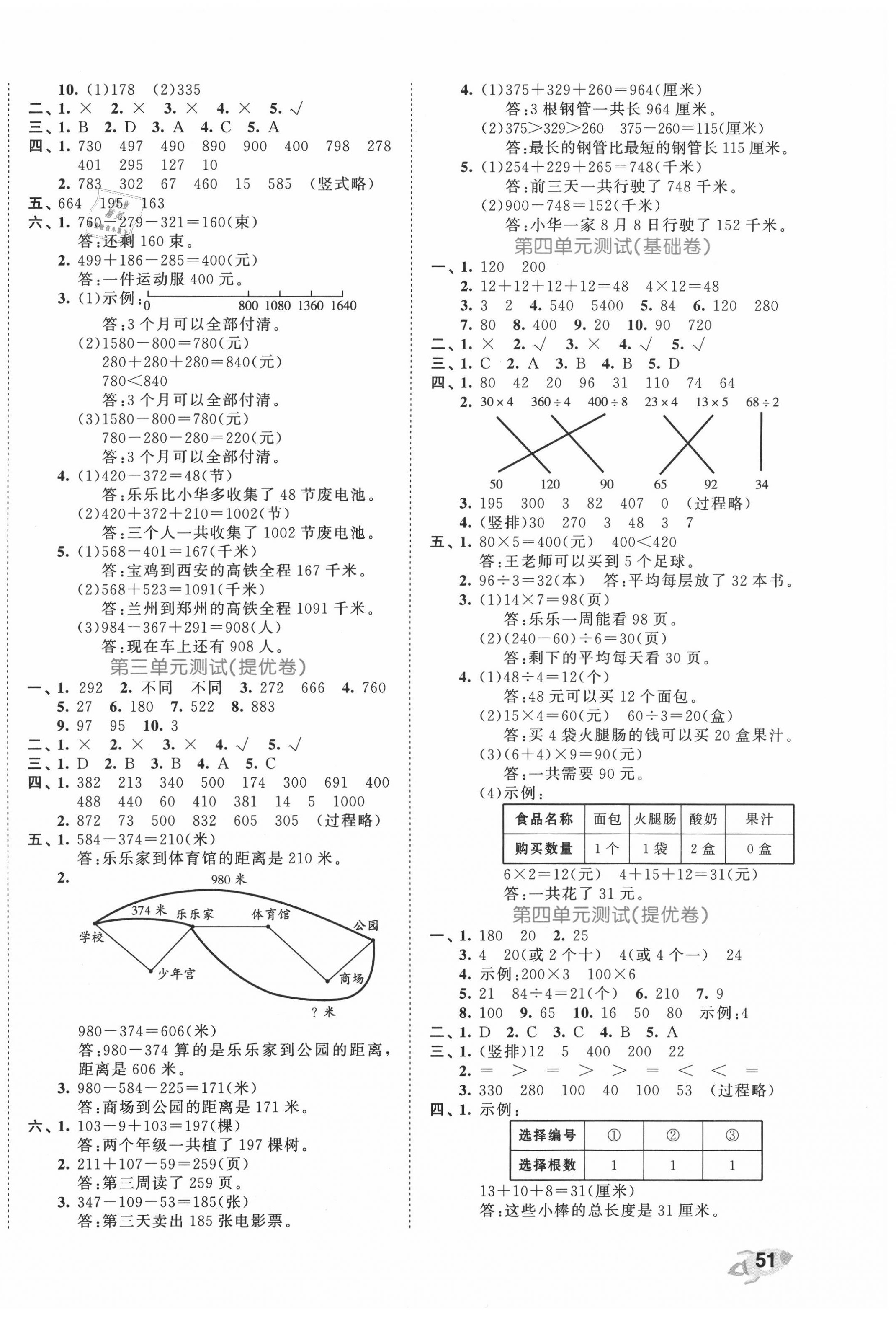 2020年53全優(yōu)卷三年級(jí)數(shù)學(xué)上冊(cè)北師大版 第2頁(yè)