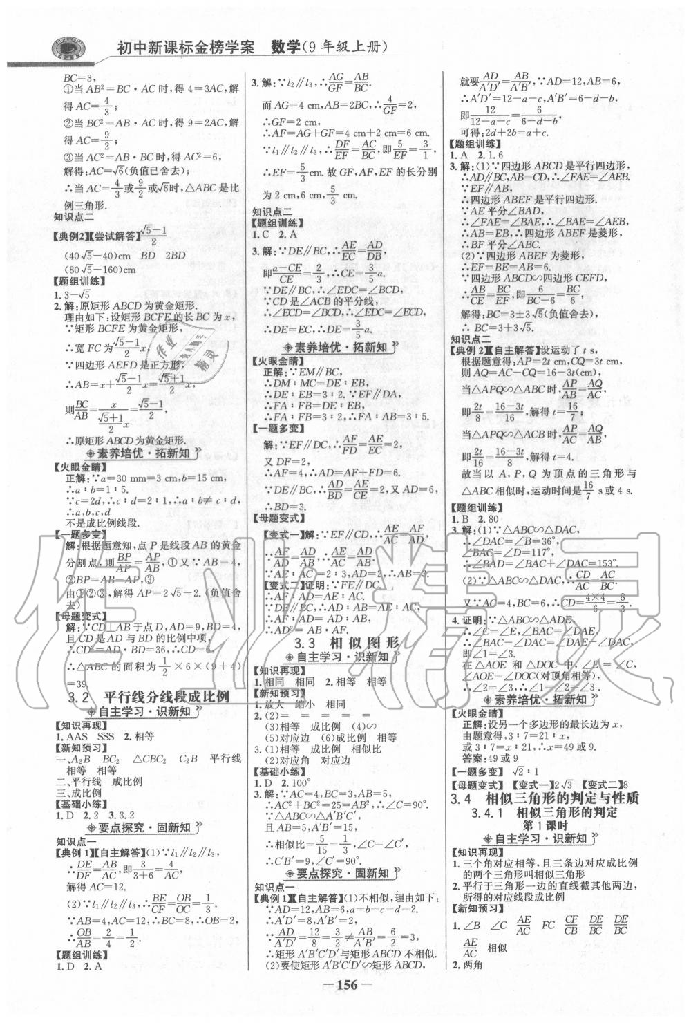 2020年世紀金榜金榜學(xué)案九年級數(shù)學(xué)上冊湘教版 第7頁