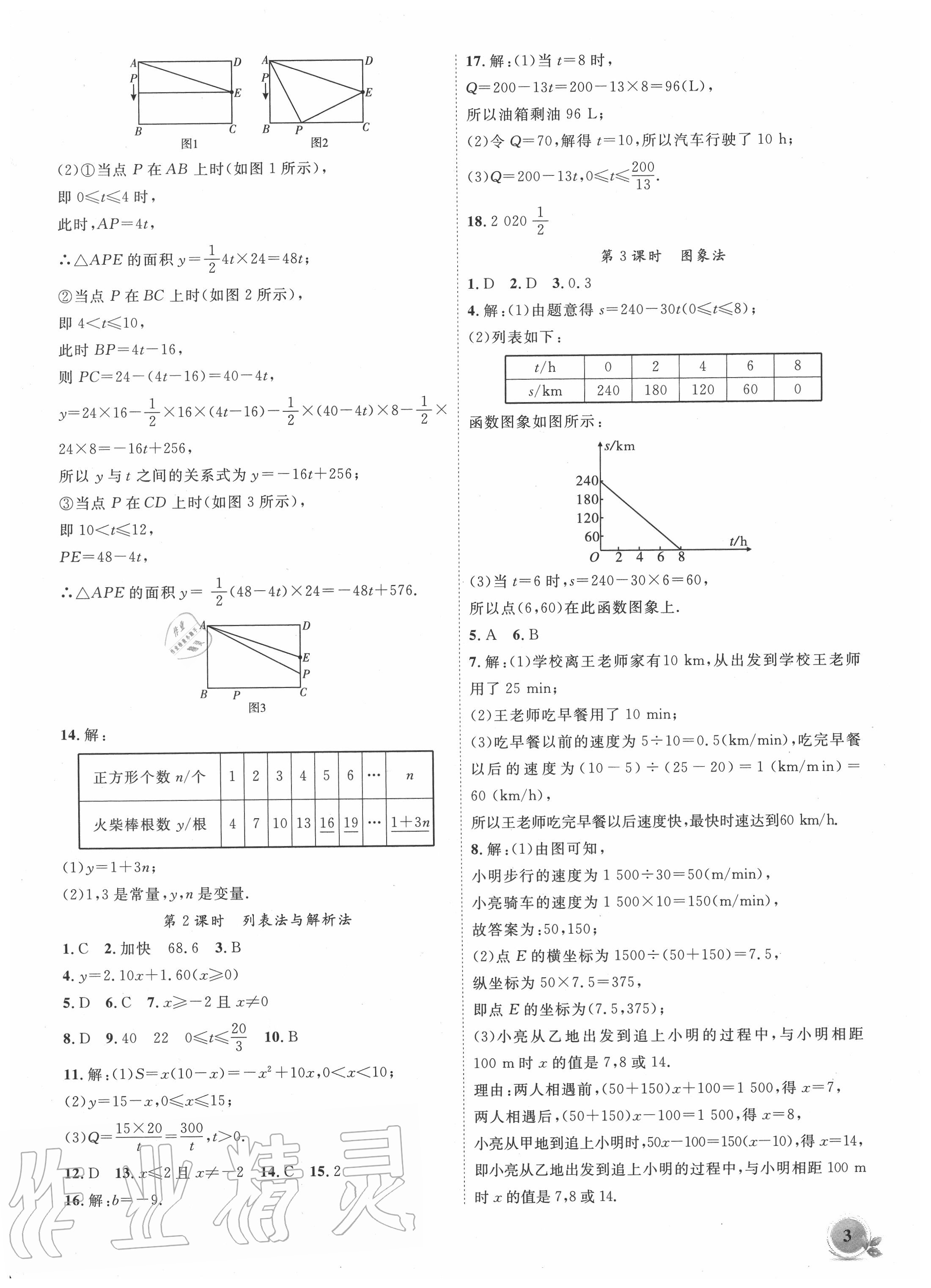 2020年创新课堂创新作业本八年级数学上册沪科版 第3页