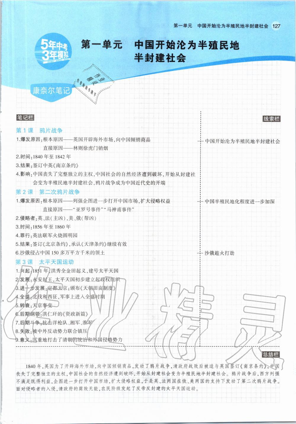 2020年教材課本七年級歷史上冊人教版五四制 參考答案第1頁