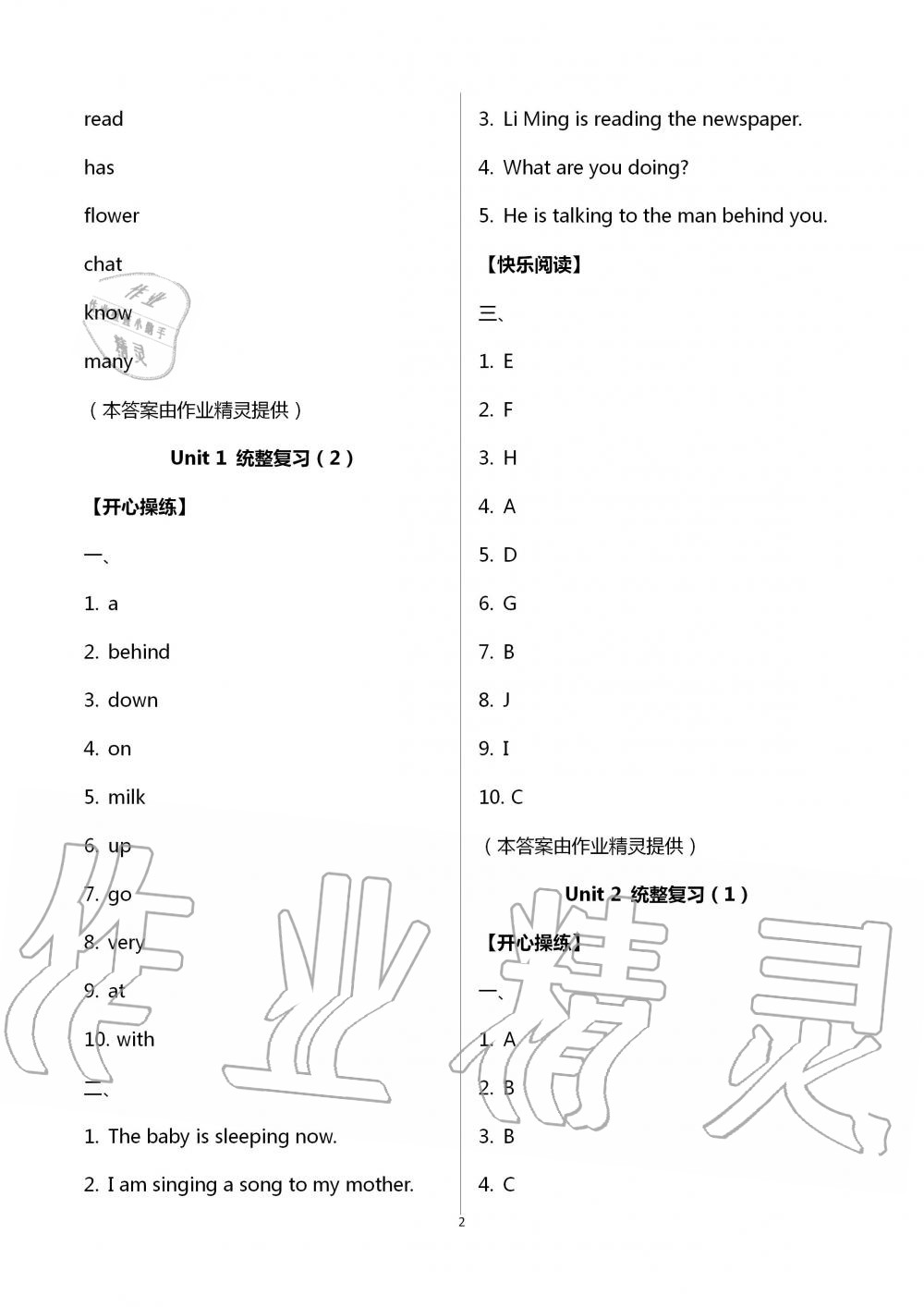 2020年智趣夏令營五年級英語冀教版 第2頁