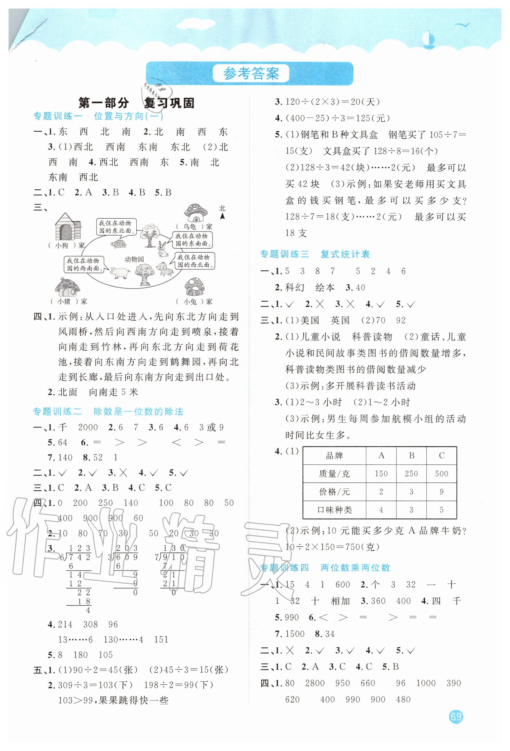 2020年陽光同學(xué)暑假銜接三升四年級數(shù)學(xué)人教版 第1頁