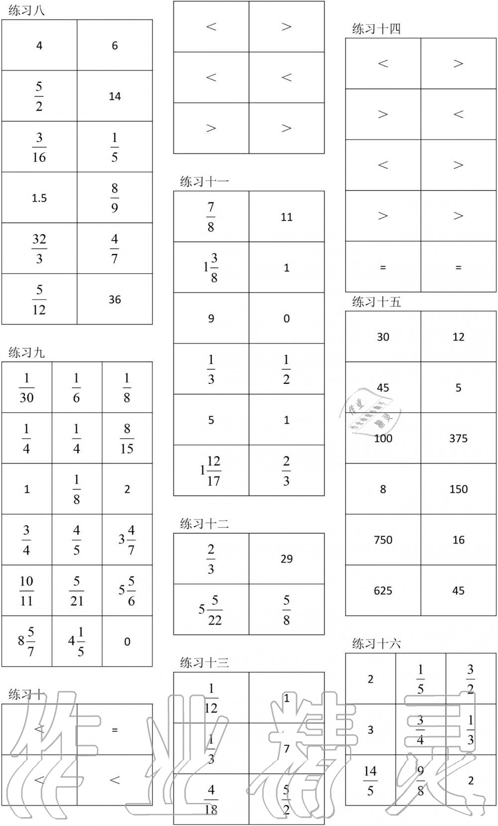 2020年数学口算每天一练六年级数学上册人教版 参考答案第2页