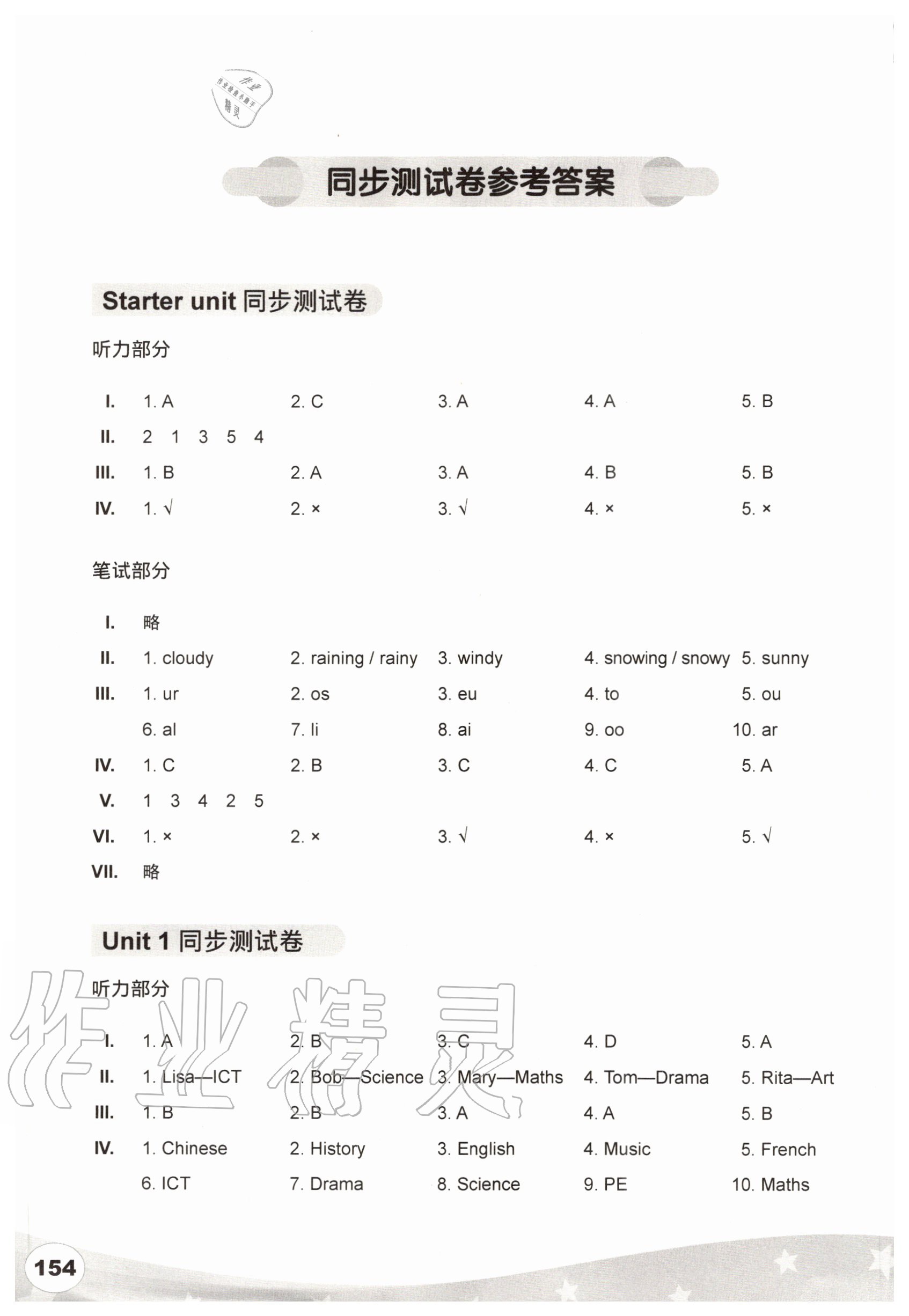 2020年劍橋小學(xué)英語(yǔ)同步測(cè)試卷六年級(jí)上冊(cè) 第1頁(yè)